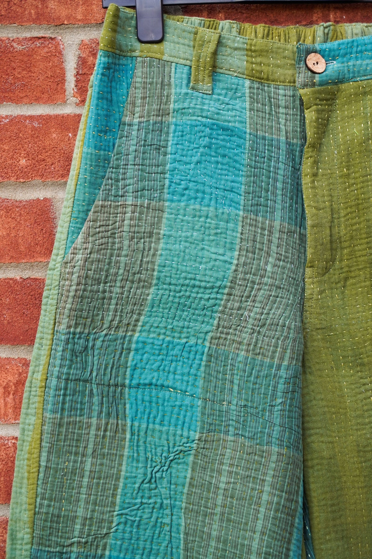 Forest Mist Kantha Trousers No. XXIX — One of One
