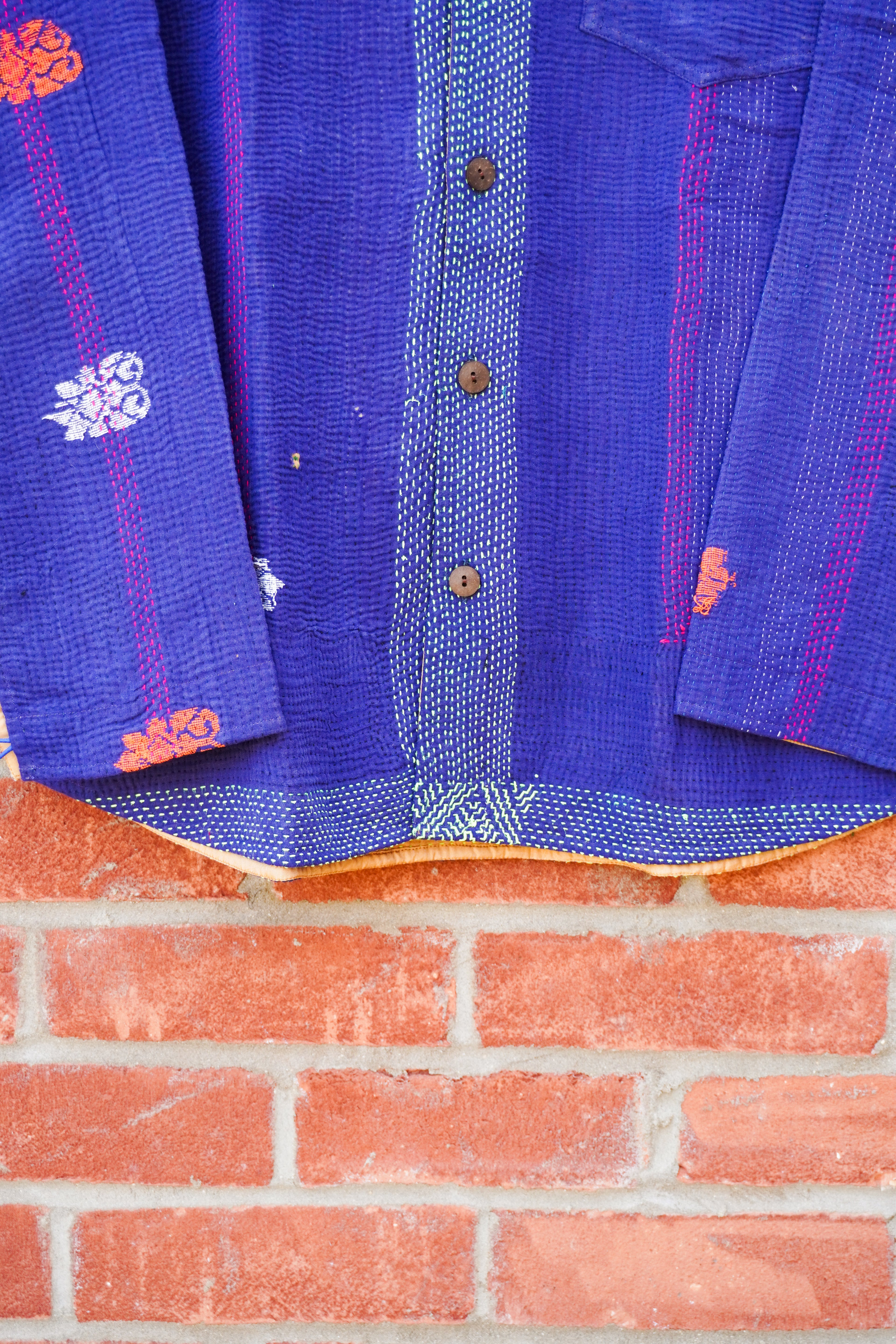 Violet Kantha Overshirt No. XLI — One of One