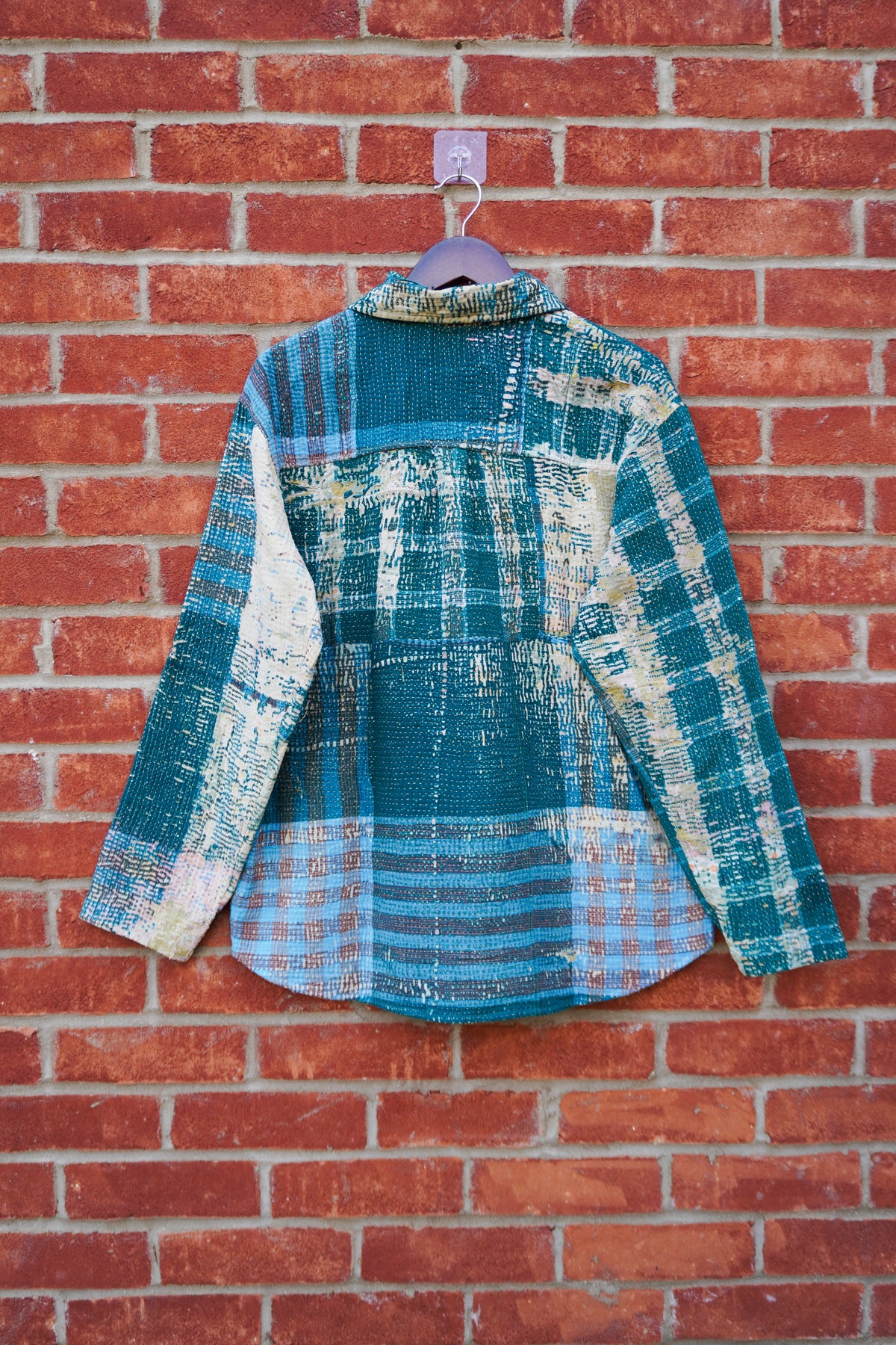 Shades of the Ocean - Boxy Fit Kantha Shirt