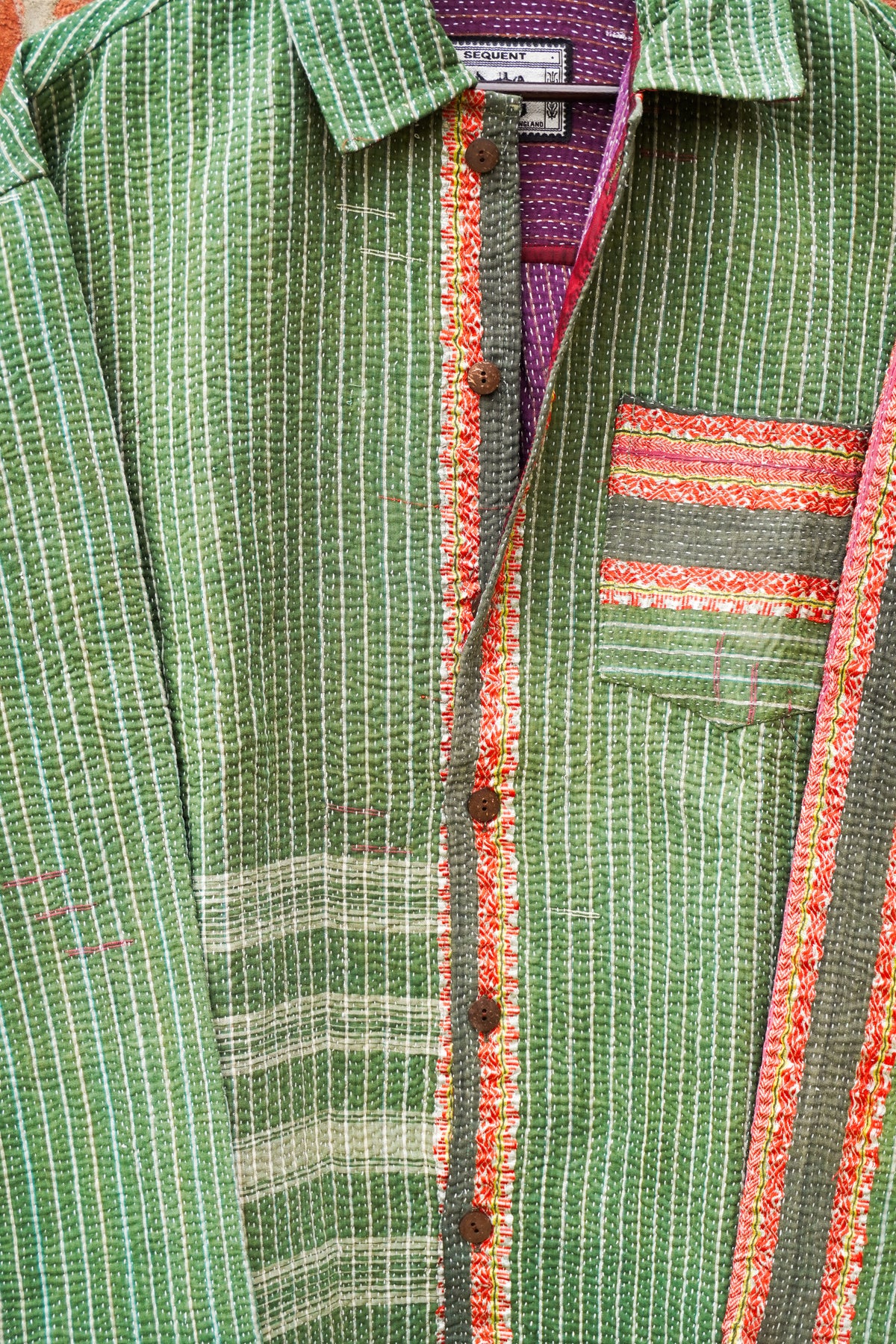 Olives & Sunsets - Boxy Fit Kantha Shirt