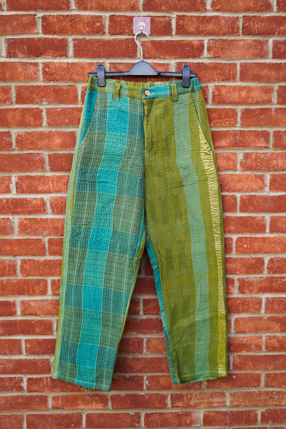 Forest Mist Kantha Trousers No. XXIX — One of One