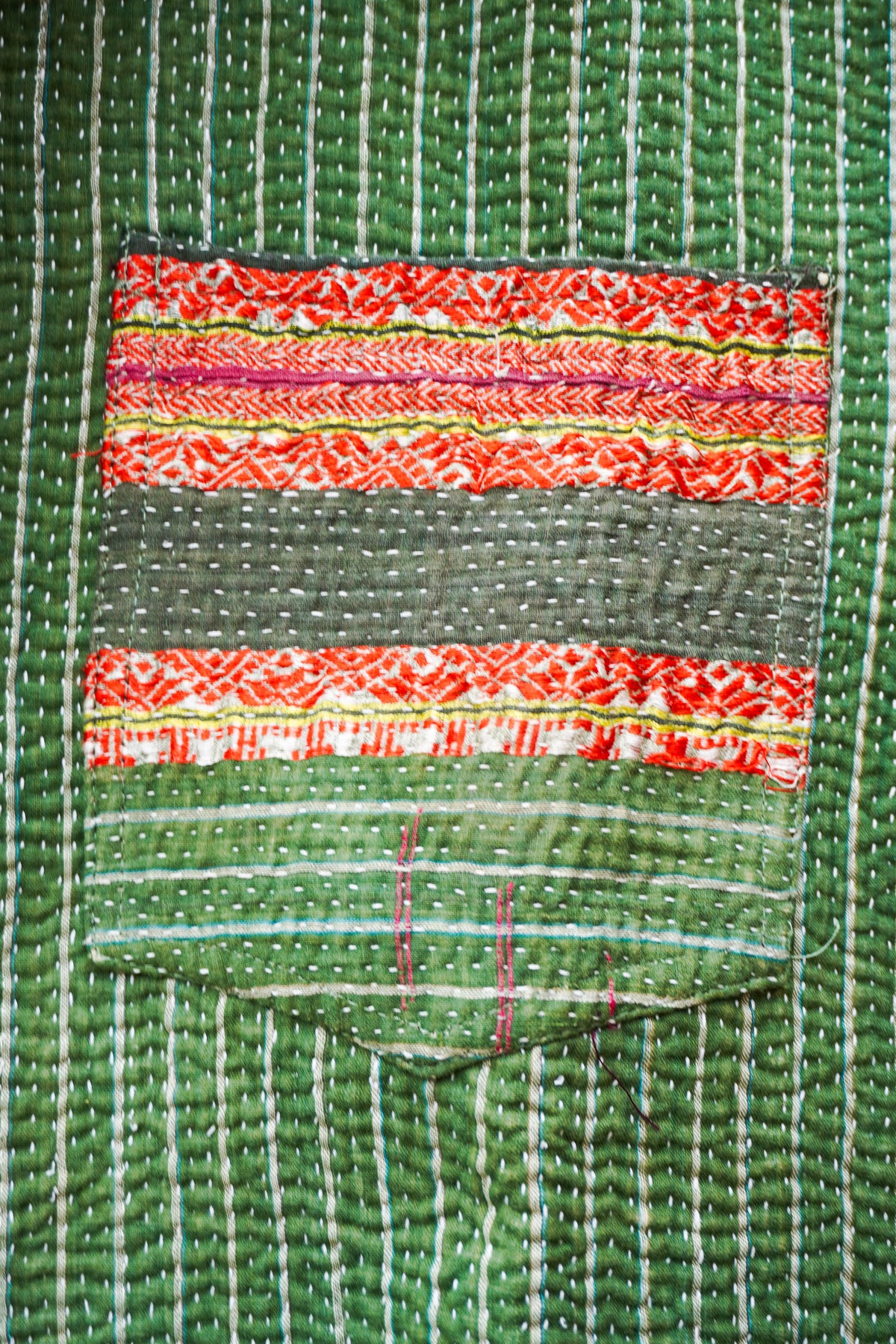 Olives & Sunsets - Boxy Fit Kantha Shirt