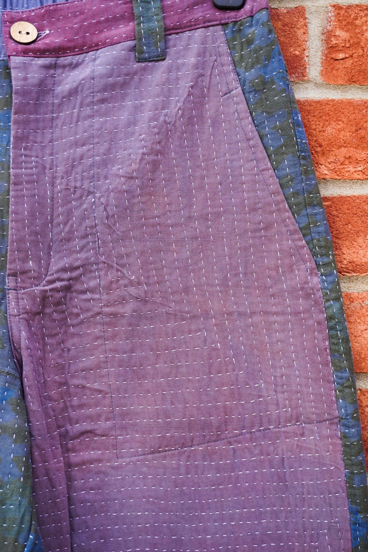 Split-Leg Kantha Trousers No. XXXII — One of One