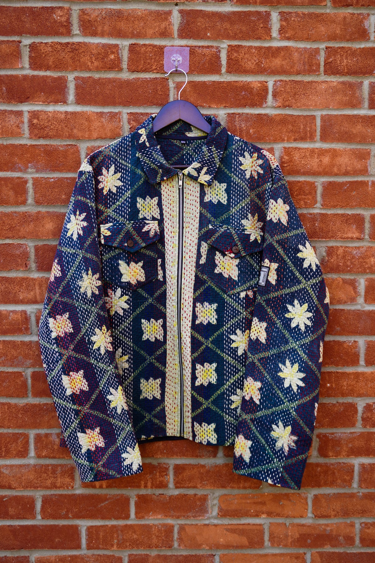 The Midnight Bloom Kantha Jacket No. LXVI — One of One