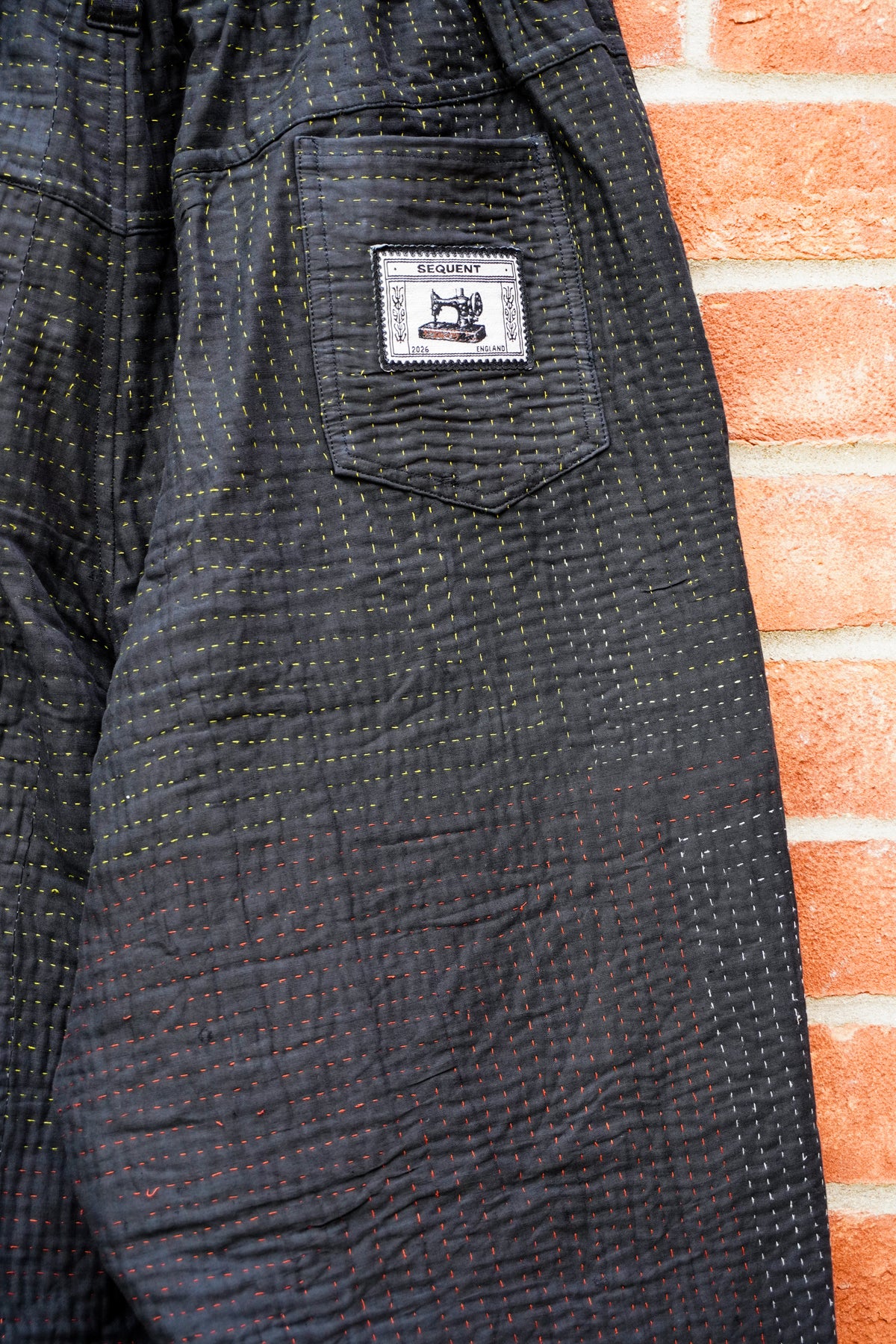 Charcoal Kantha Trousers No. XXXIV — One of One