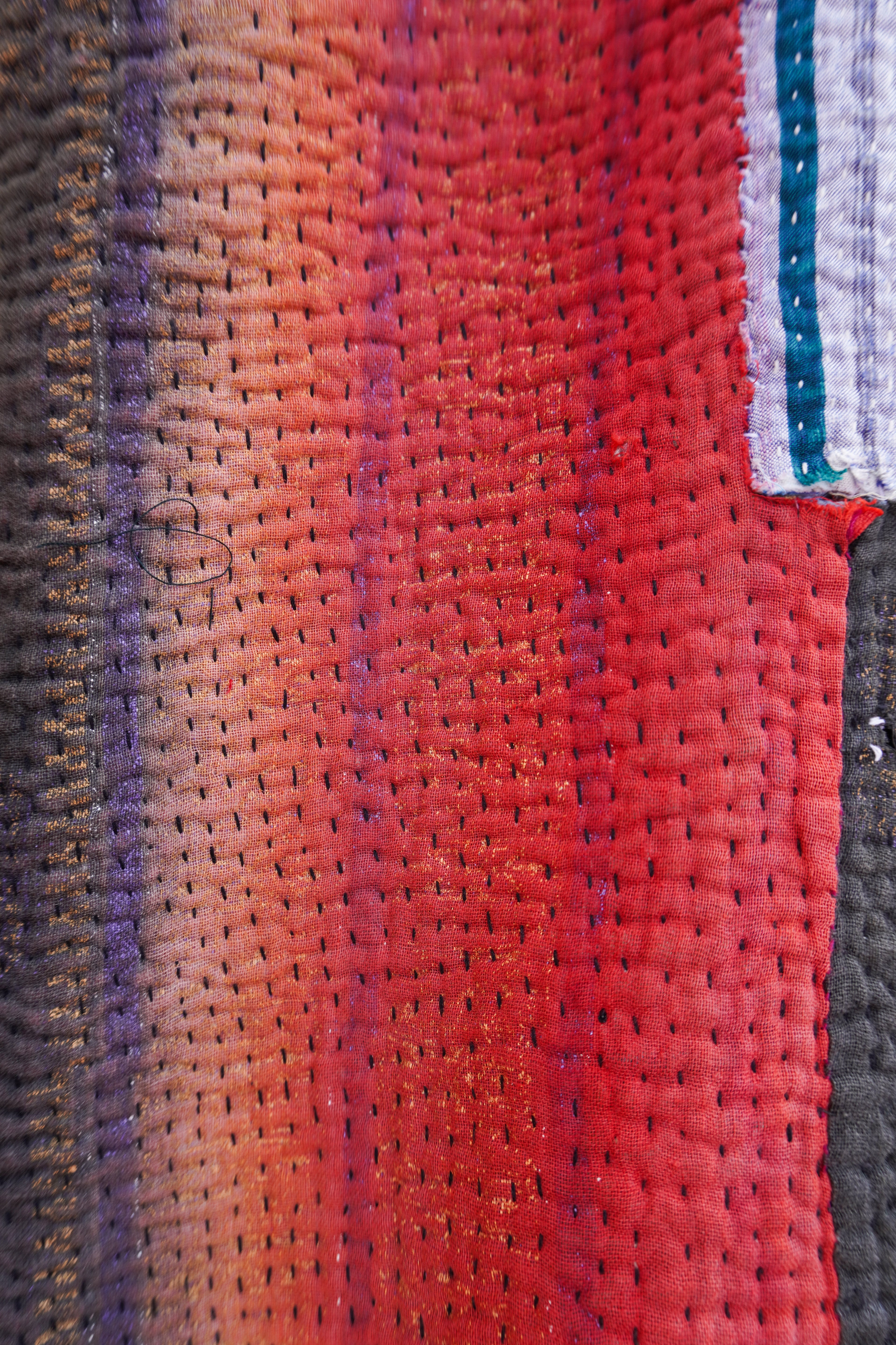 Muted Grey Kantha Jacket No. L — One of One