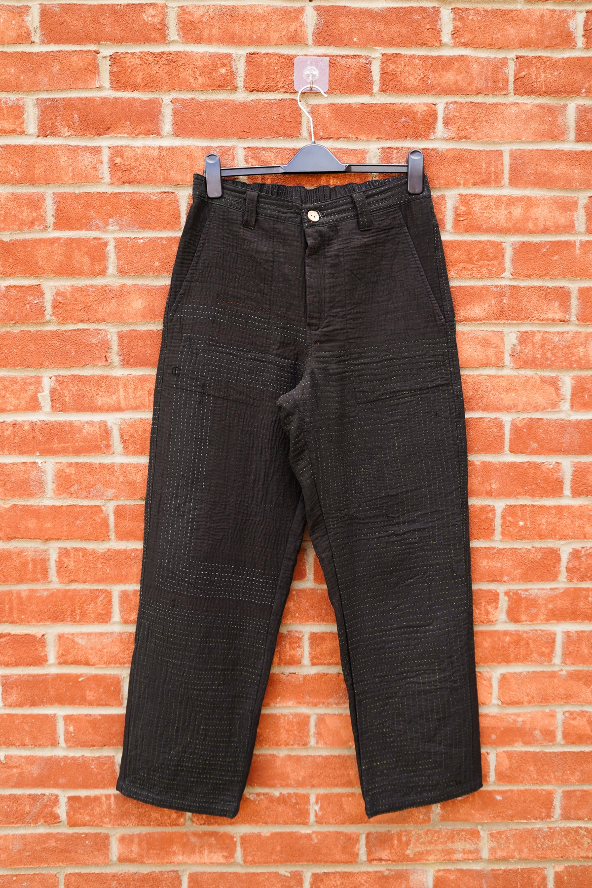 Charcoal Kantha Trousers No. XXXIV — One of One