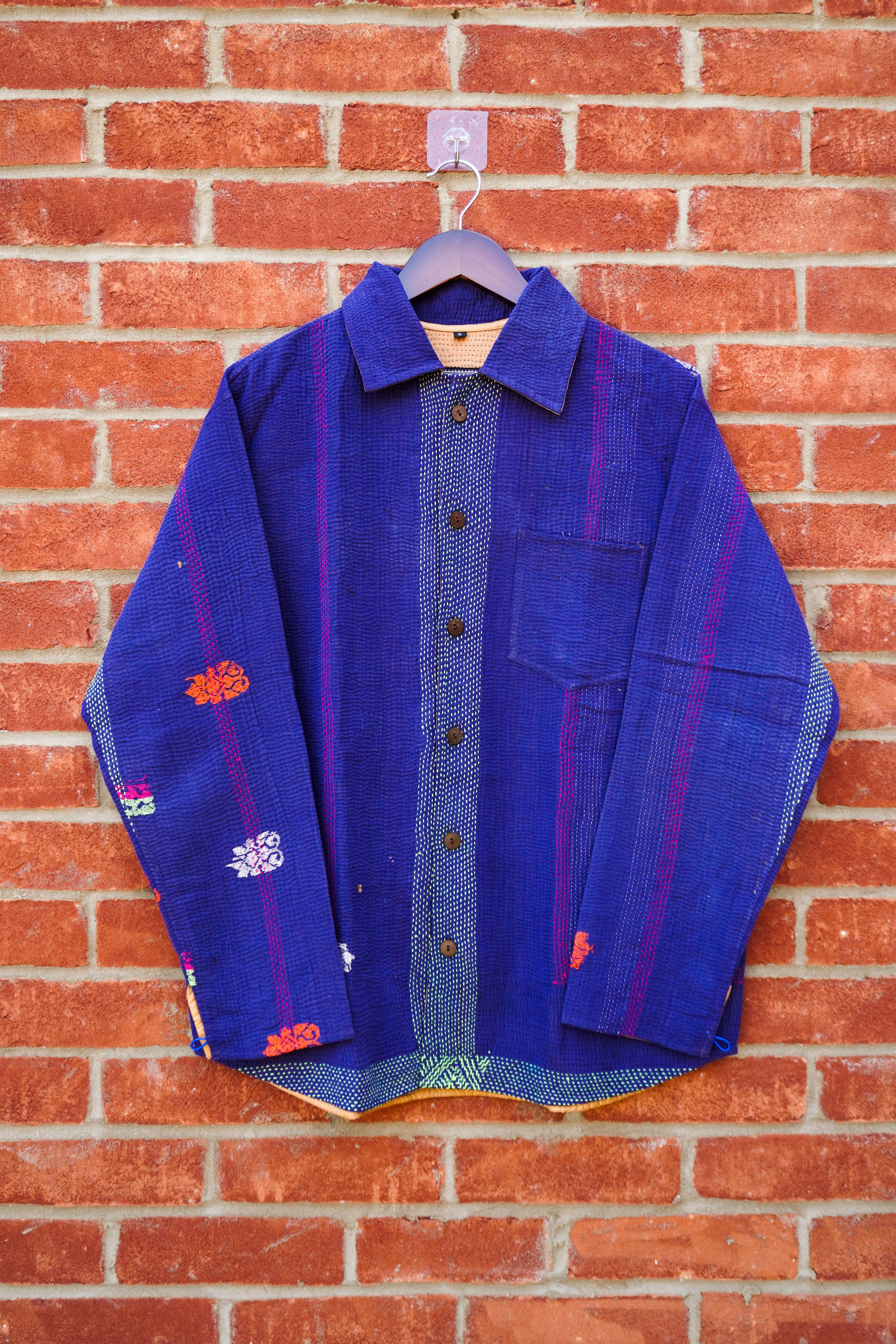 Violet Kantha Overshirt No. XLI — One of One