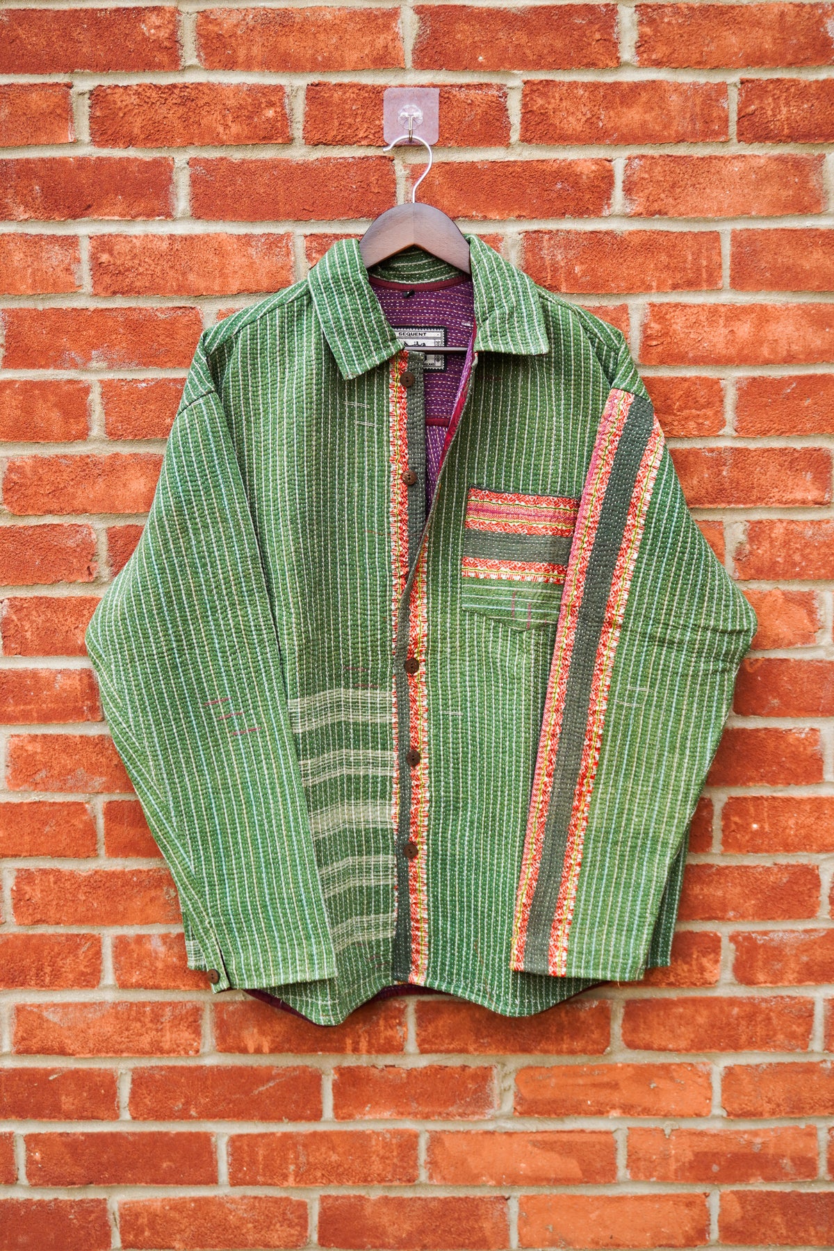 Olives & Sunsets - Boxy Fit Kantha Shirt
