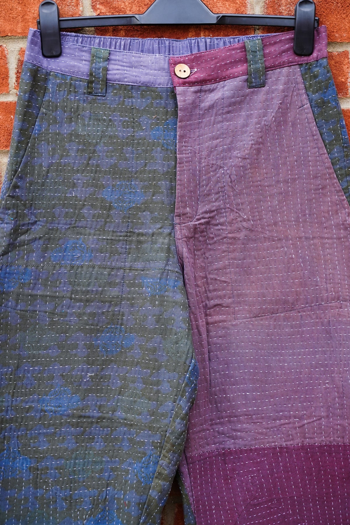 Split-Leg Kantha Trousers No. XXXII — One of One