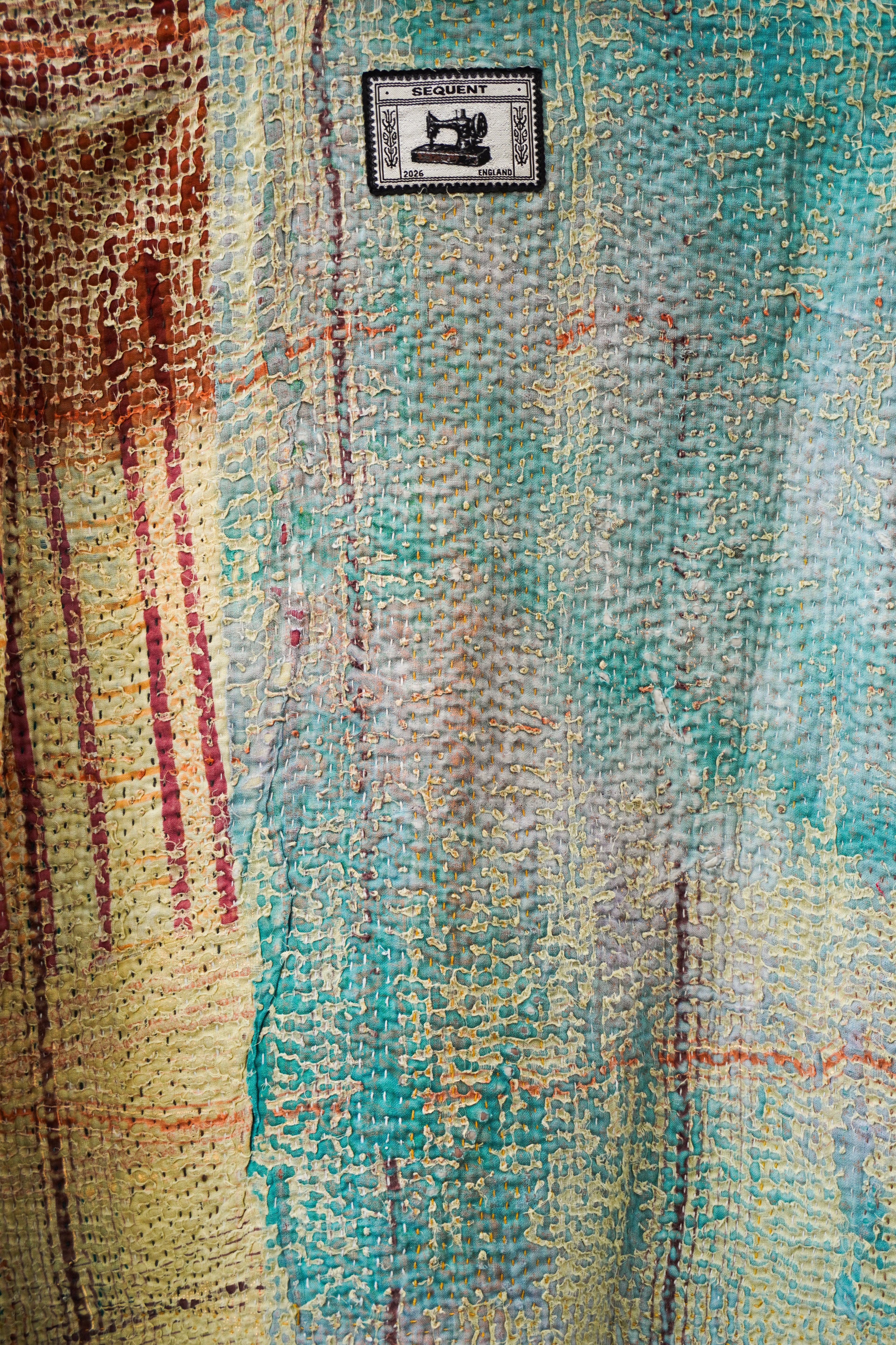 Cream & Rust Kantha Jacket No. VI — One of One
