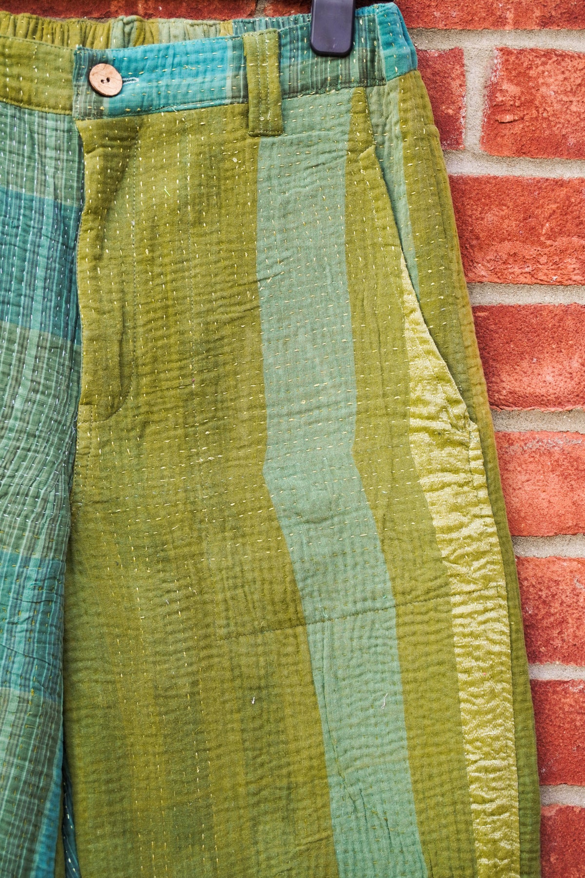 Forest Mist Kantha Trousers No. XXIX — One of One