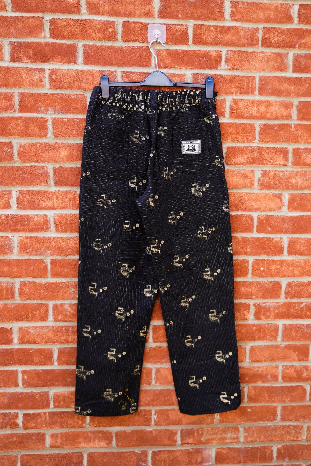 Indigo & Gold Kantha Trousers No. XXVII — One of One