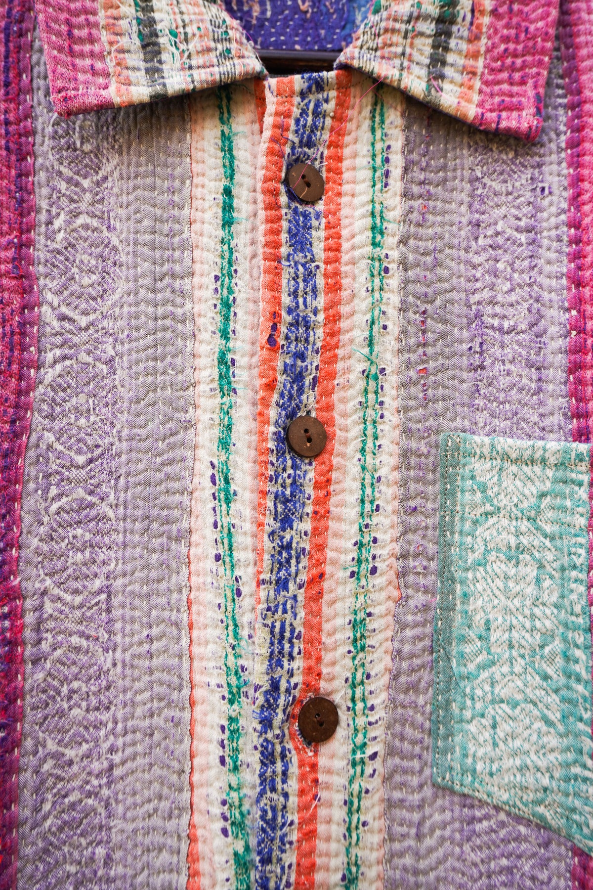 Island Sunset - Boxy Fit Kantha Shirt