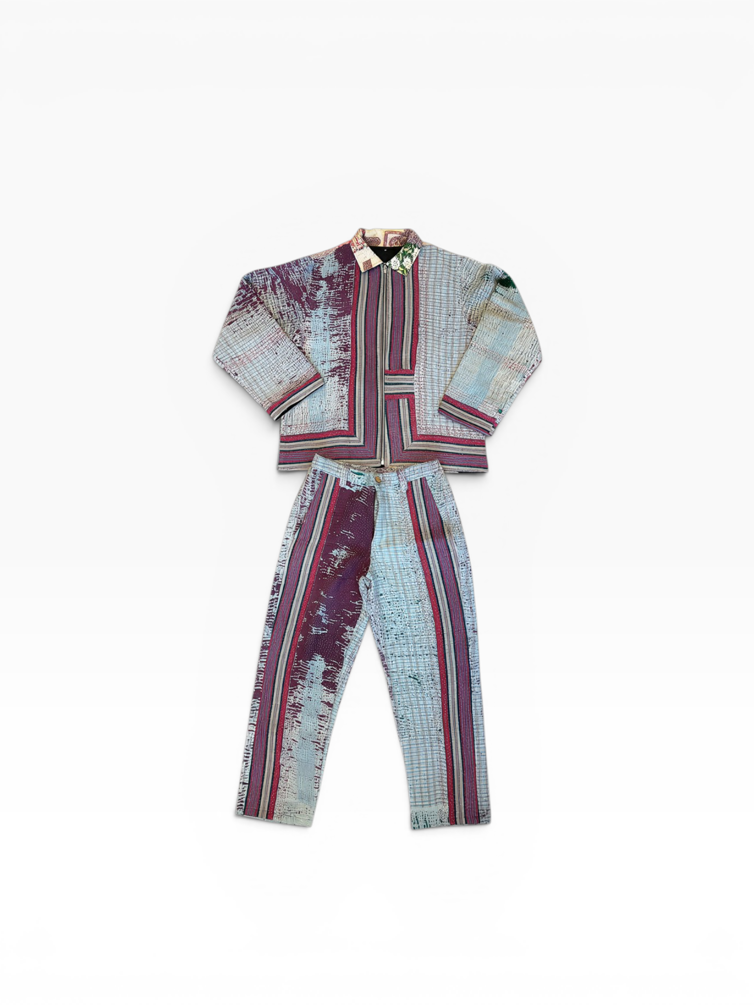 Kantha Zip Jacket & Trouser Set No. XXXVII — One of One