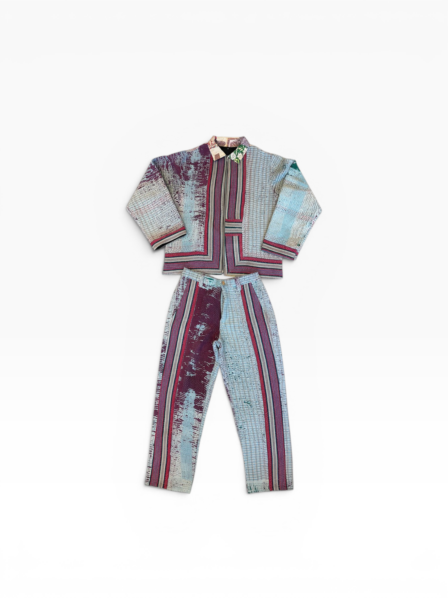 Kantha Zip Jacket & Trouser Set No. XXXVII — One of One