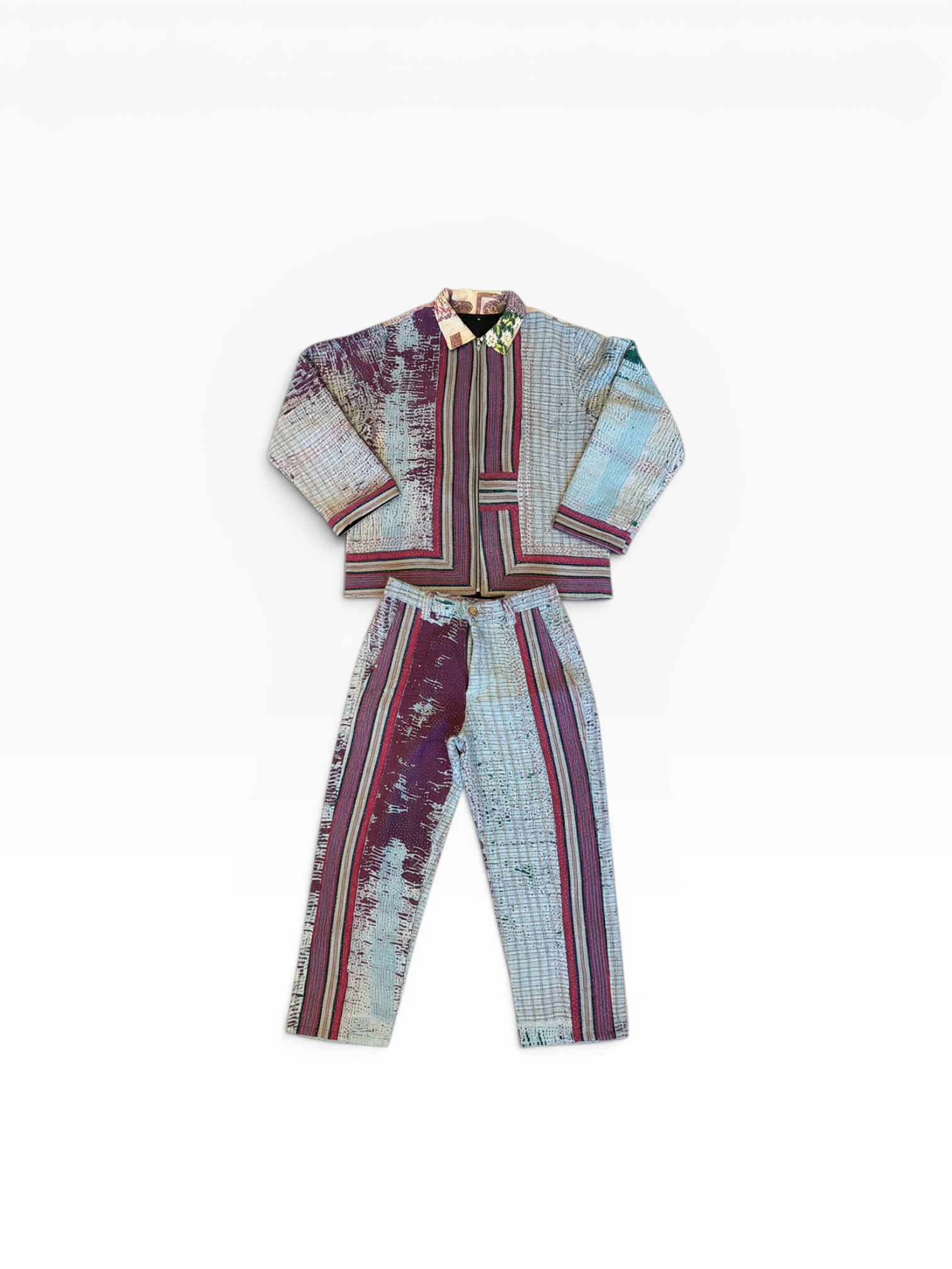 Kantha Zip Jacket & Trouser Set No. XXXVII — One of One