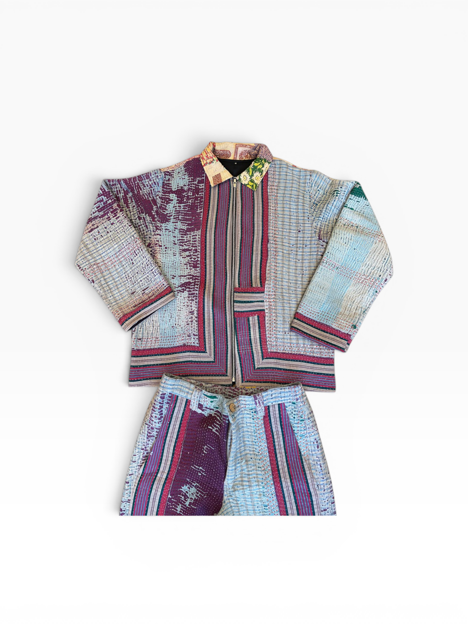 Kantha Zip Jacket & Trouser Set No. XXXVII — One of One