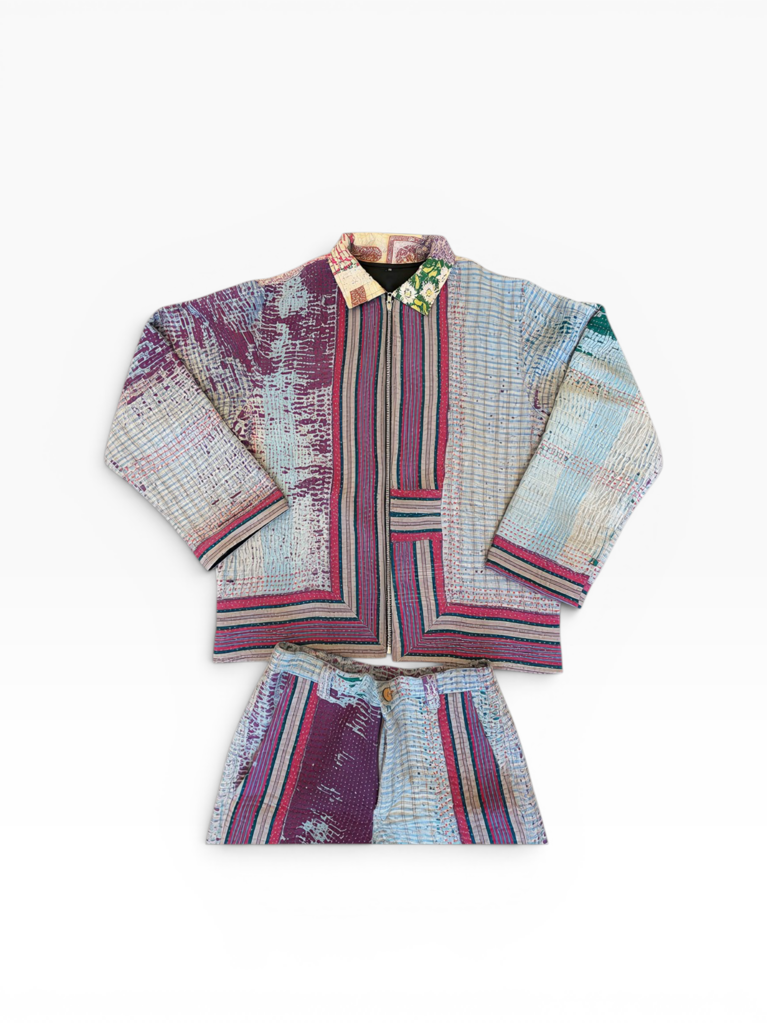 Kantha Zip Jacket & Trouser Set No. XXXVII — One of One