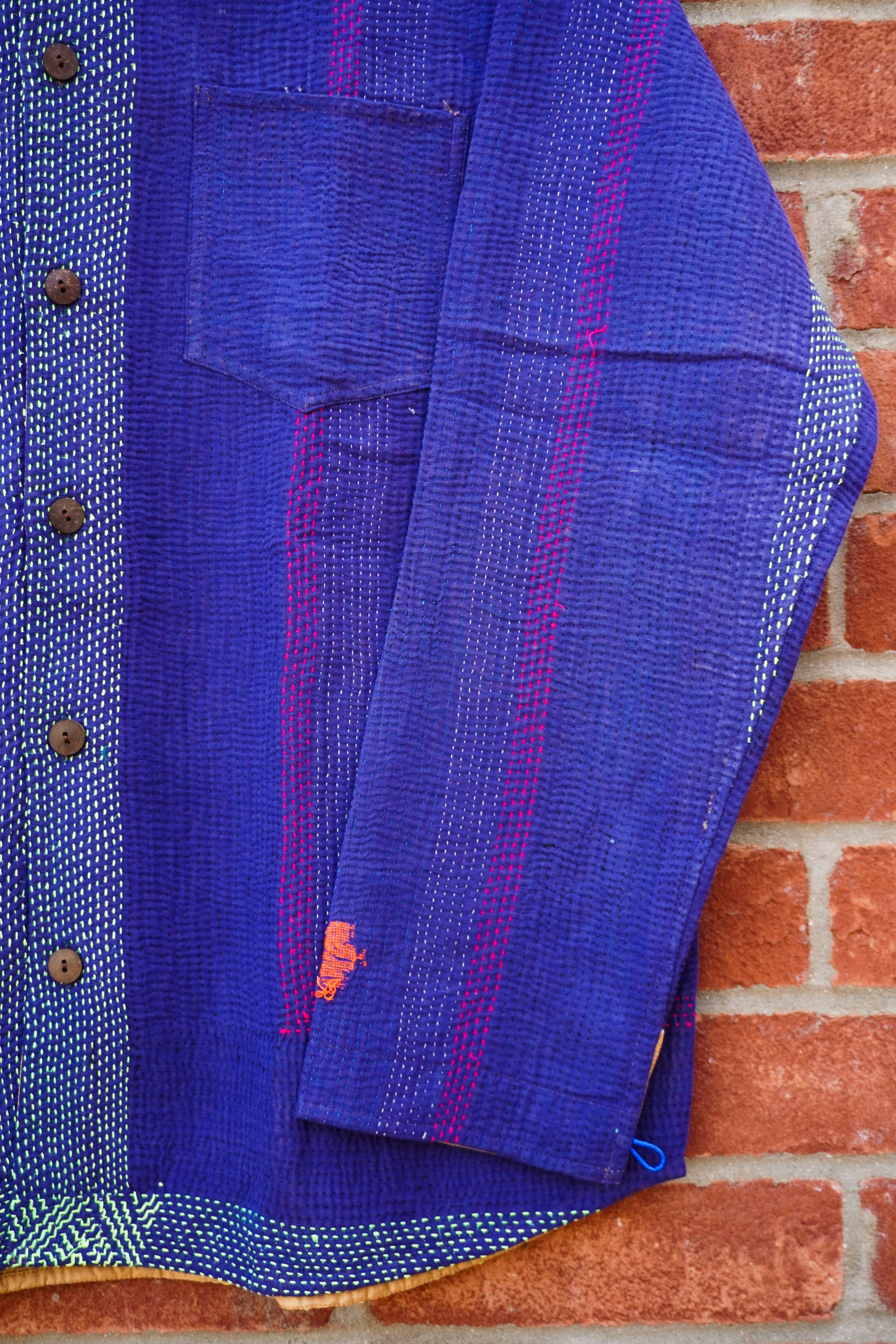 Violet Kantha Overshirt No. XLI — One of One