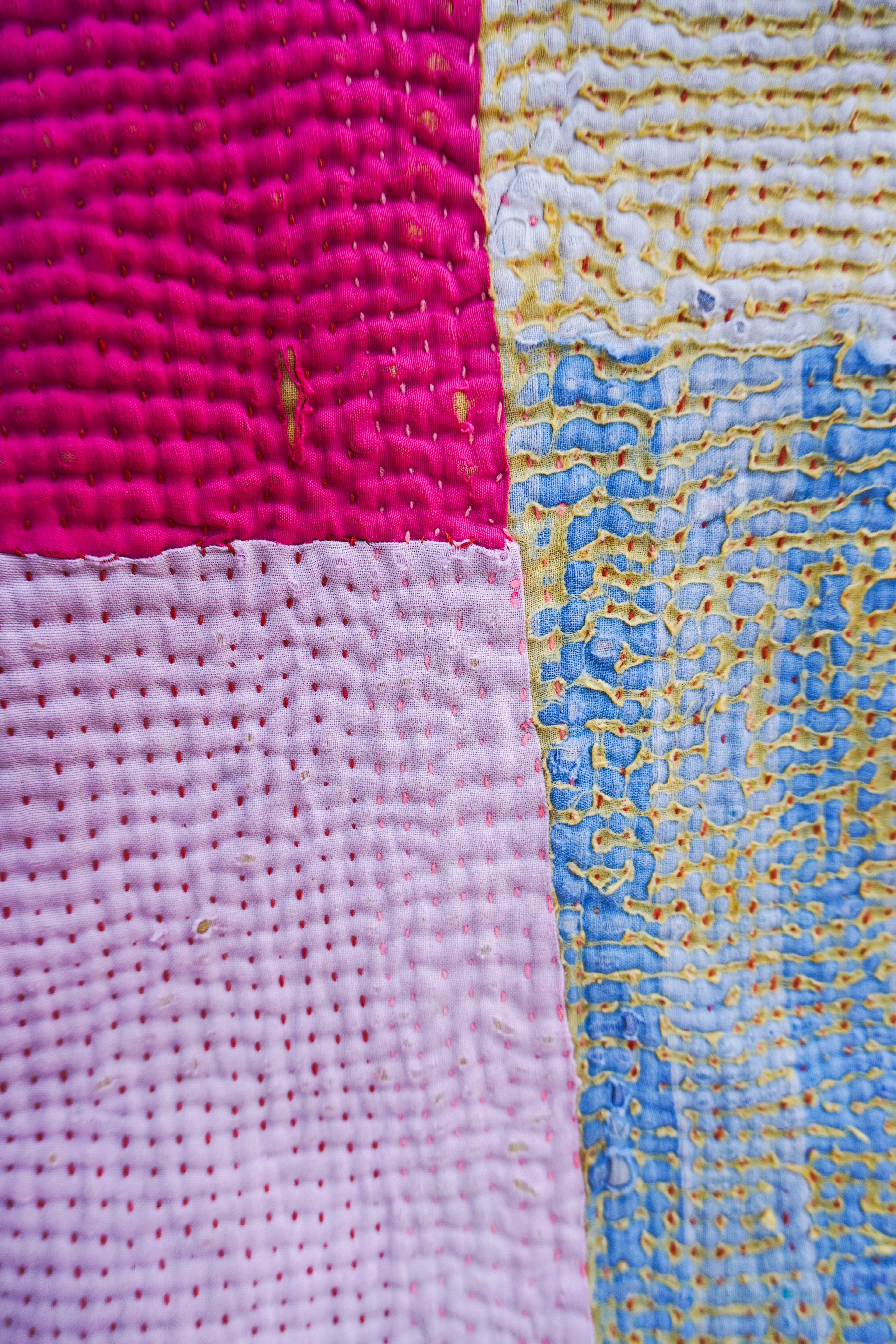 Sun-Washed Stripe Kantha Jacket No. XXV — One of One