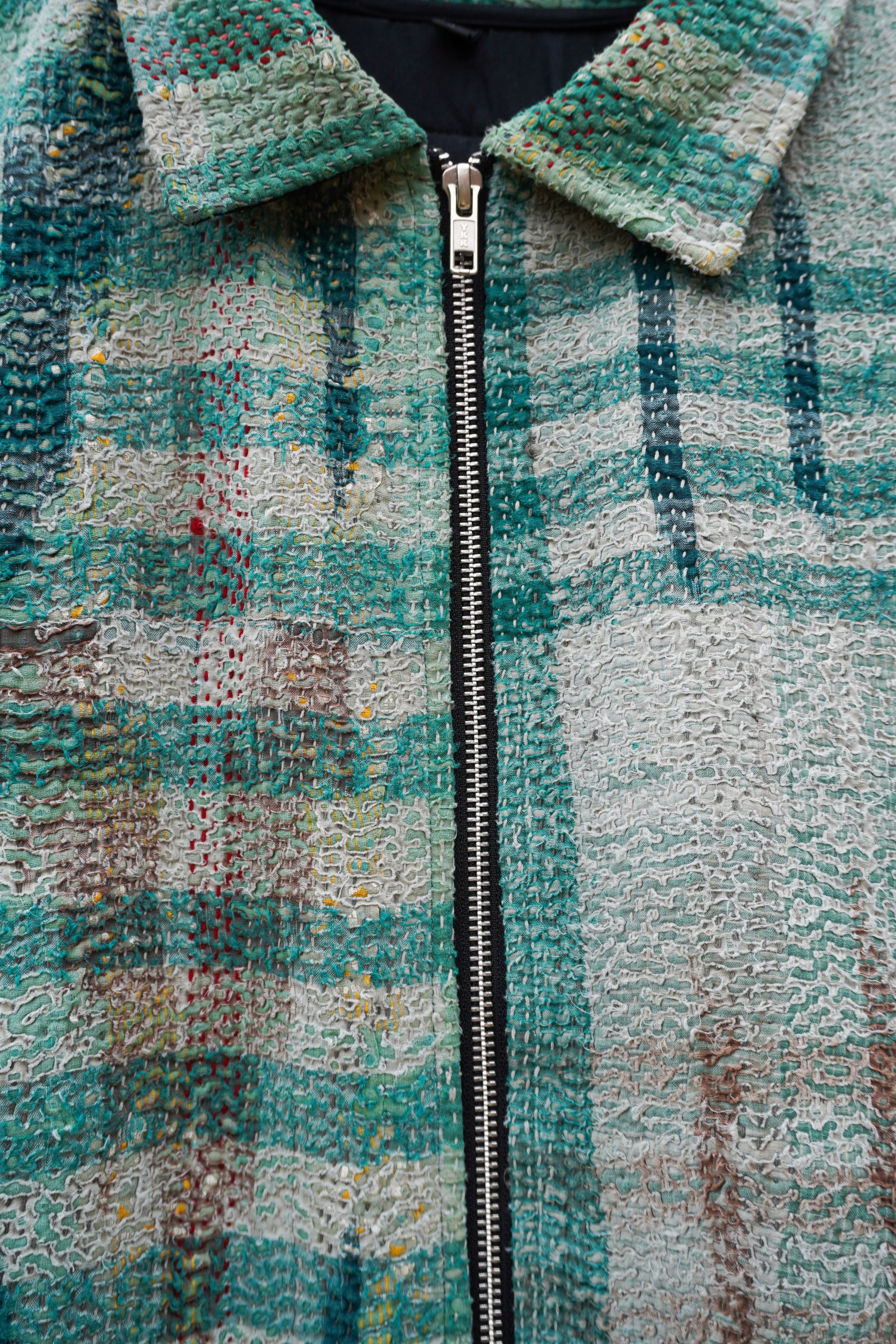 Plaid & Check Kantha Jacket No. II — One of One