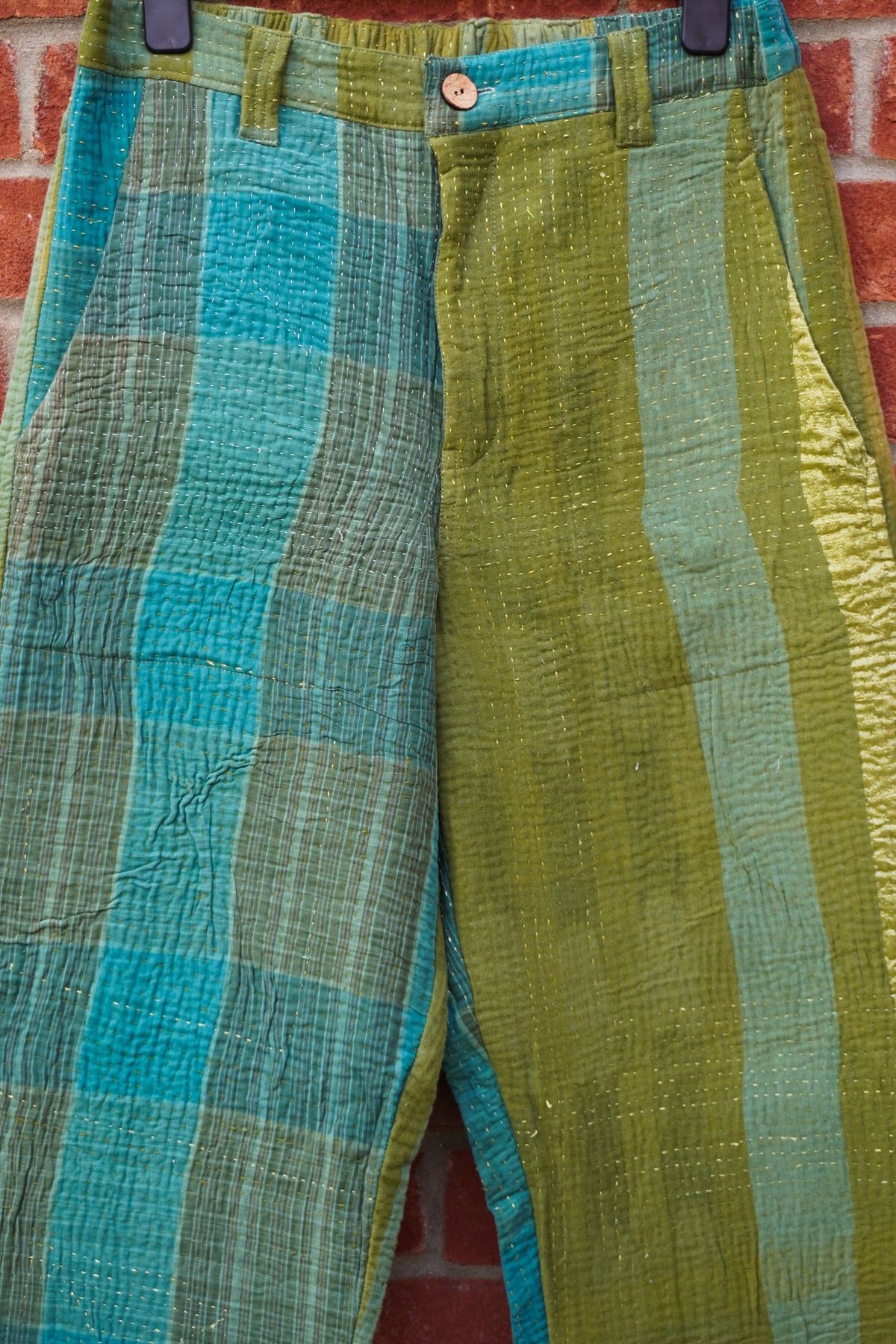 Forest Mist Kantha Trousers No. XXIX — One of One