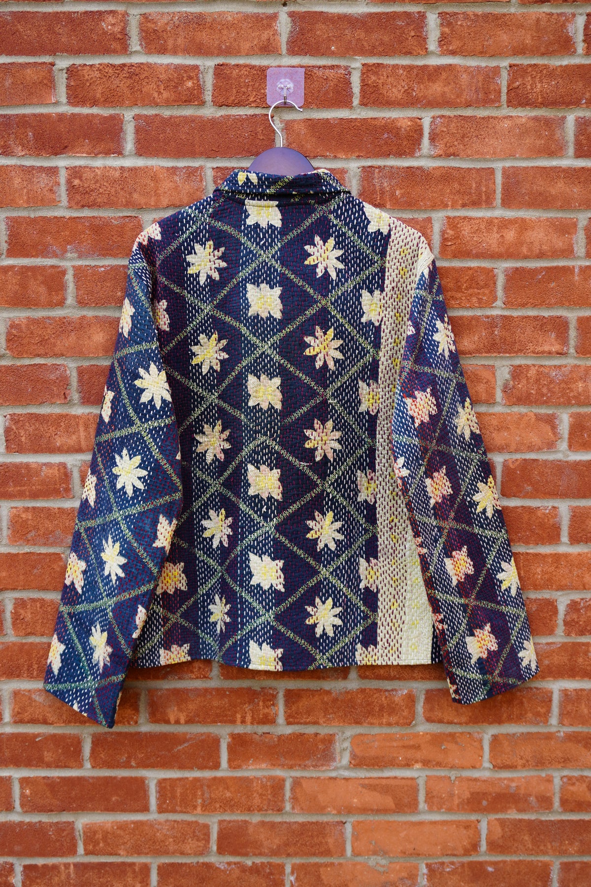 The Midnight Bloom Kantha Jacket No. LXVI — One of One