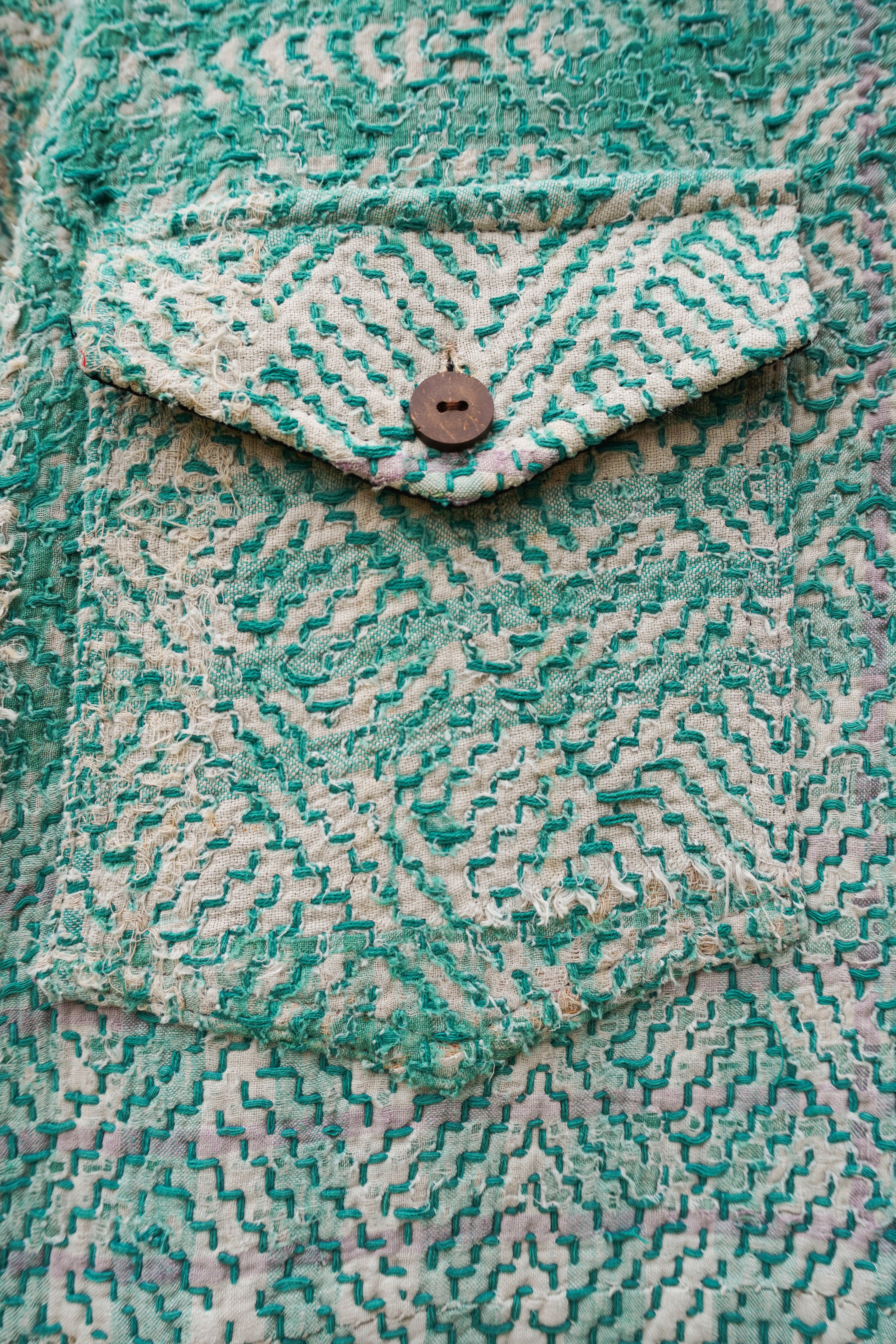 Tonal Kantha Jacket No. XV — One of One