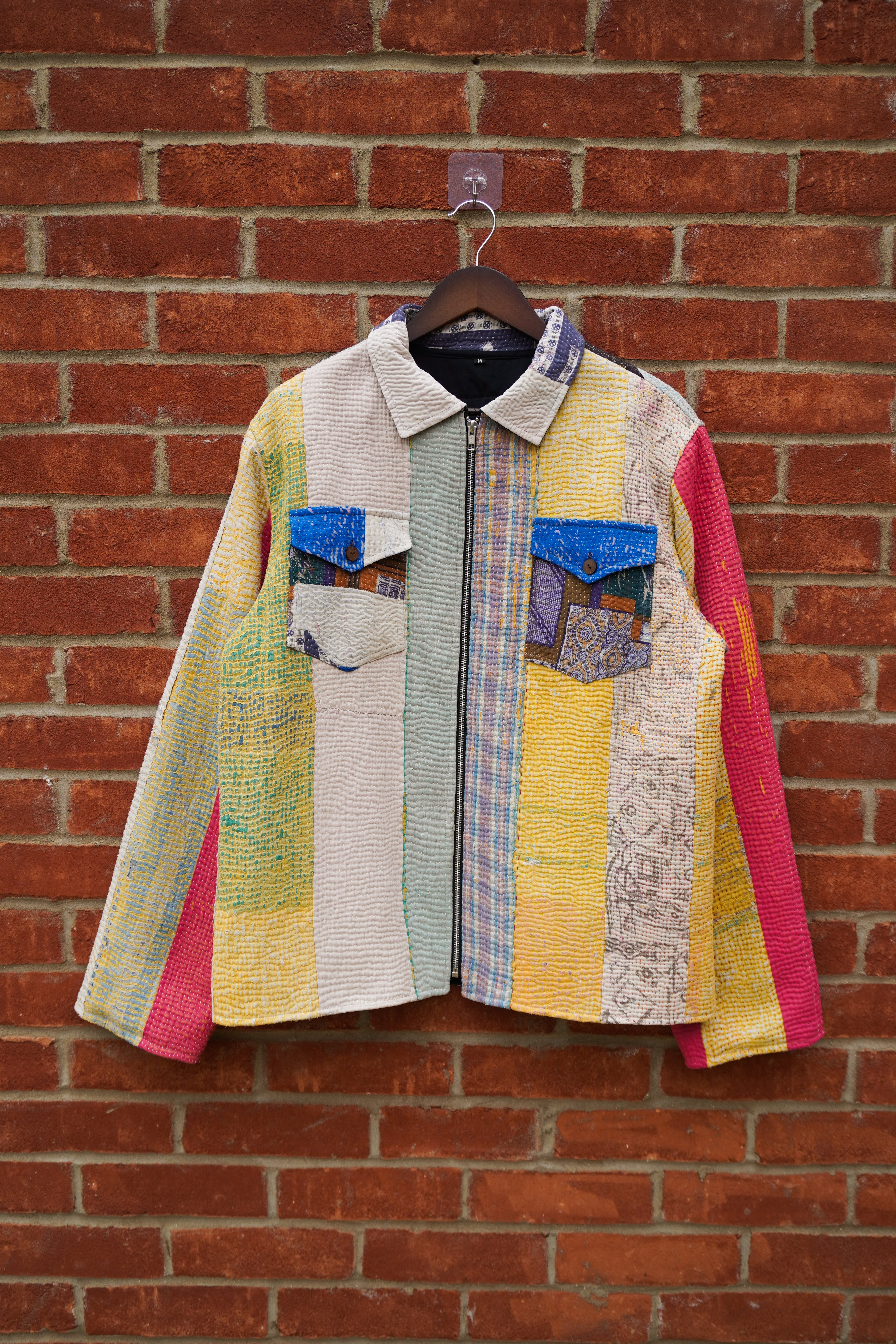 Bold Patchwork Kantha Jacket No. XXIII — One of One