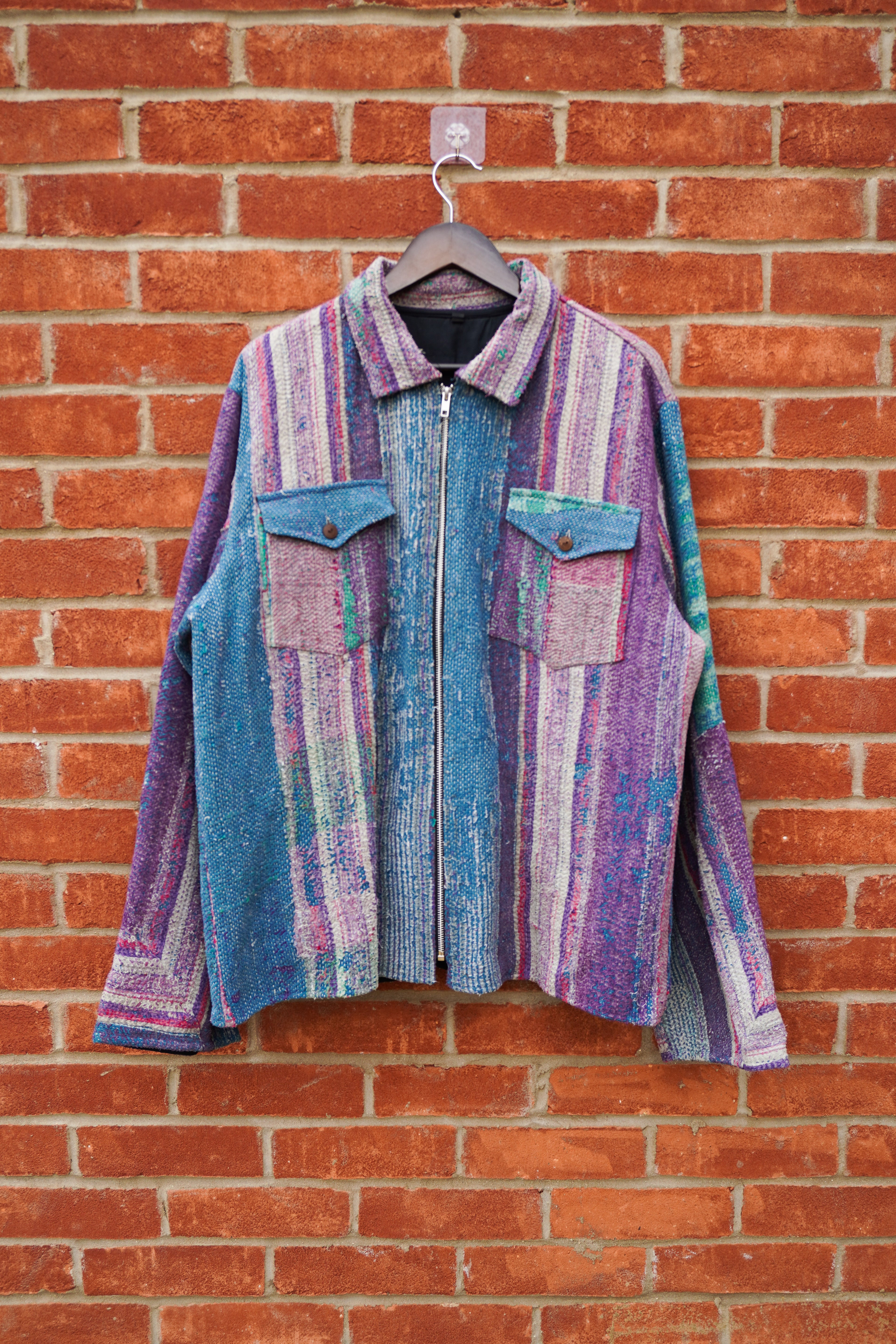 Washed Stripe Kantha Jacket No. LIII — One of One
