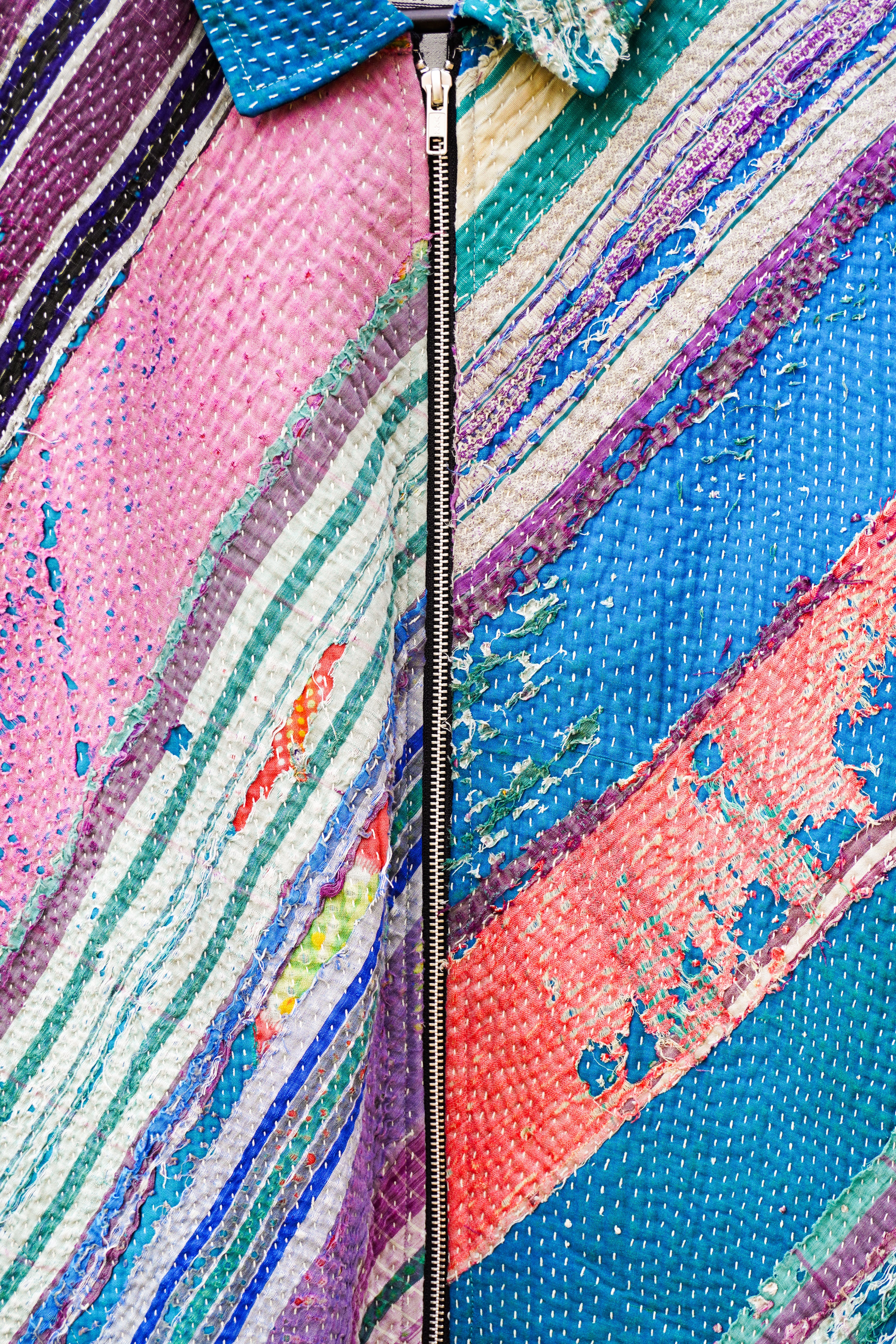 Diagonal Panel Kantha Jacket No. LIX — One of One