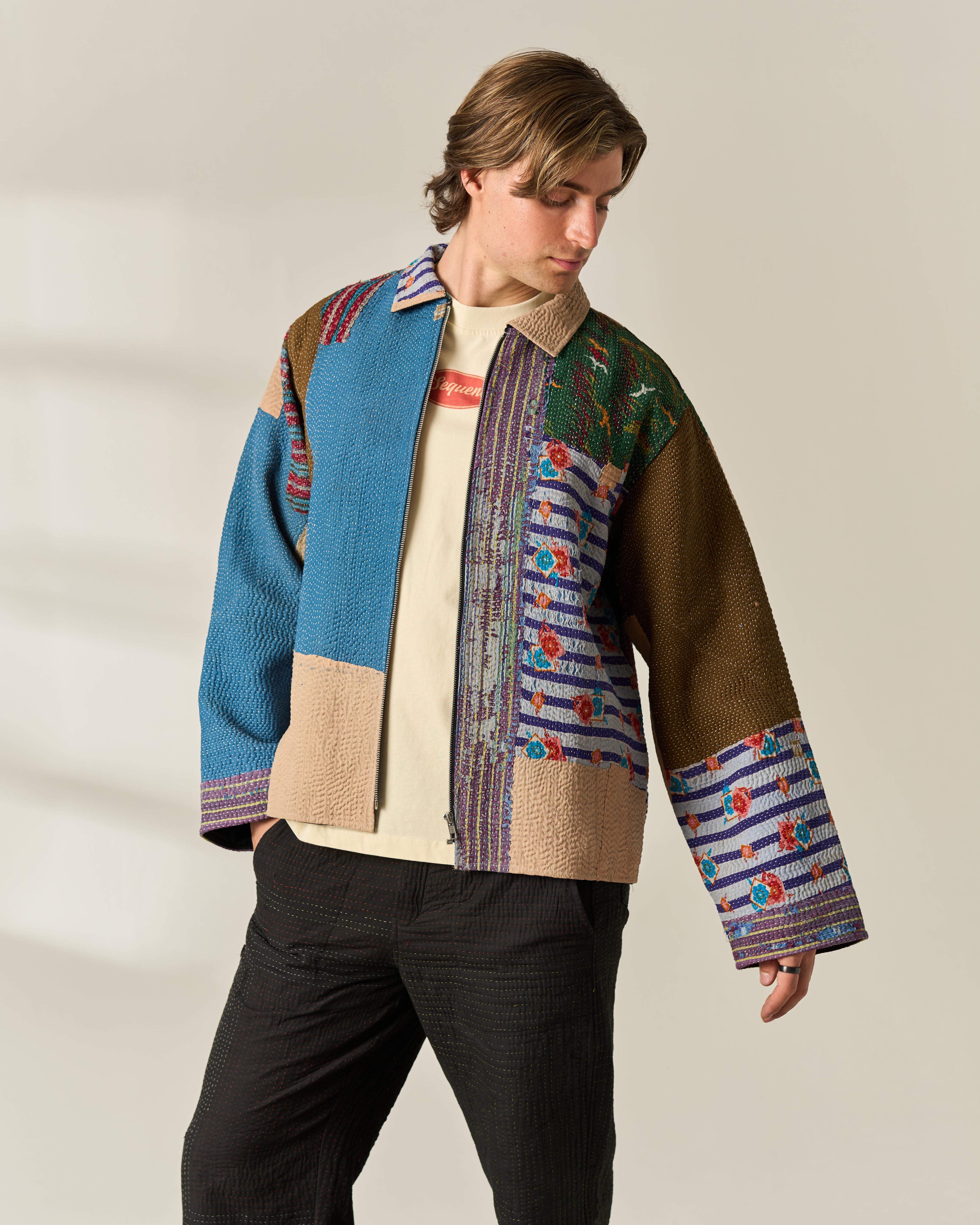 Vibrant Panel Kantha Jacket No. LV — One of One