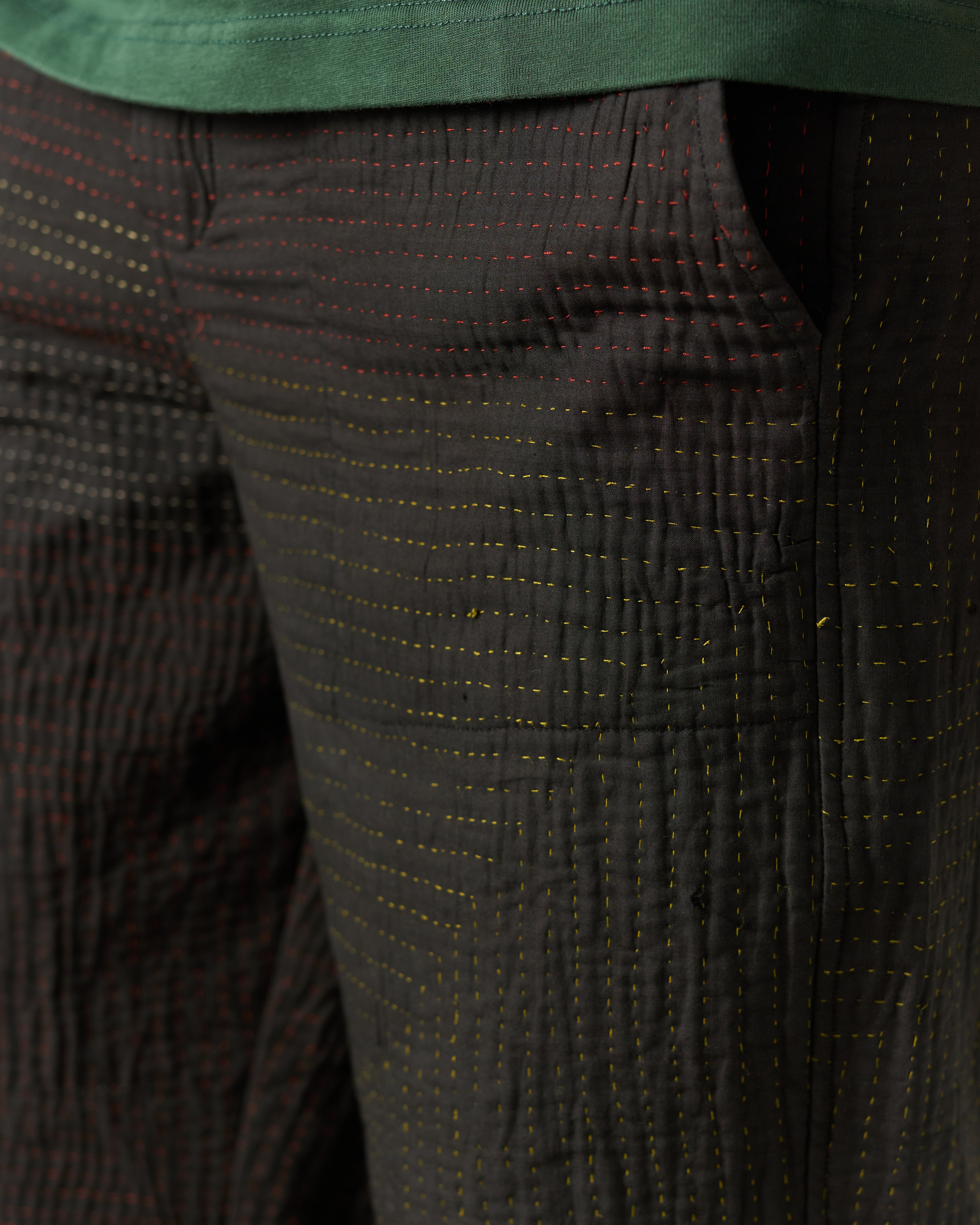 Charcoal Kantha Trousers No. XXXIV — One of One