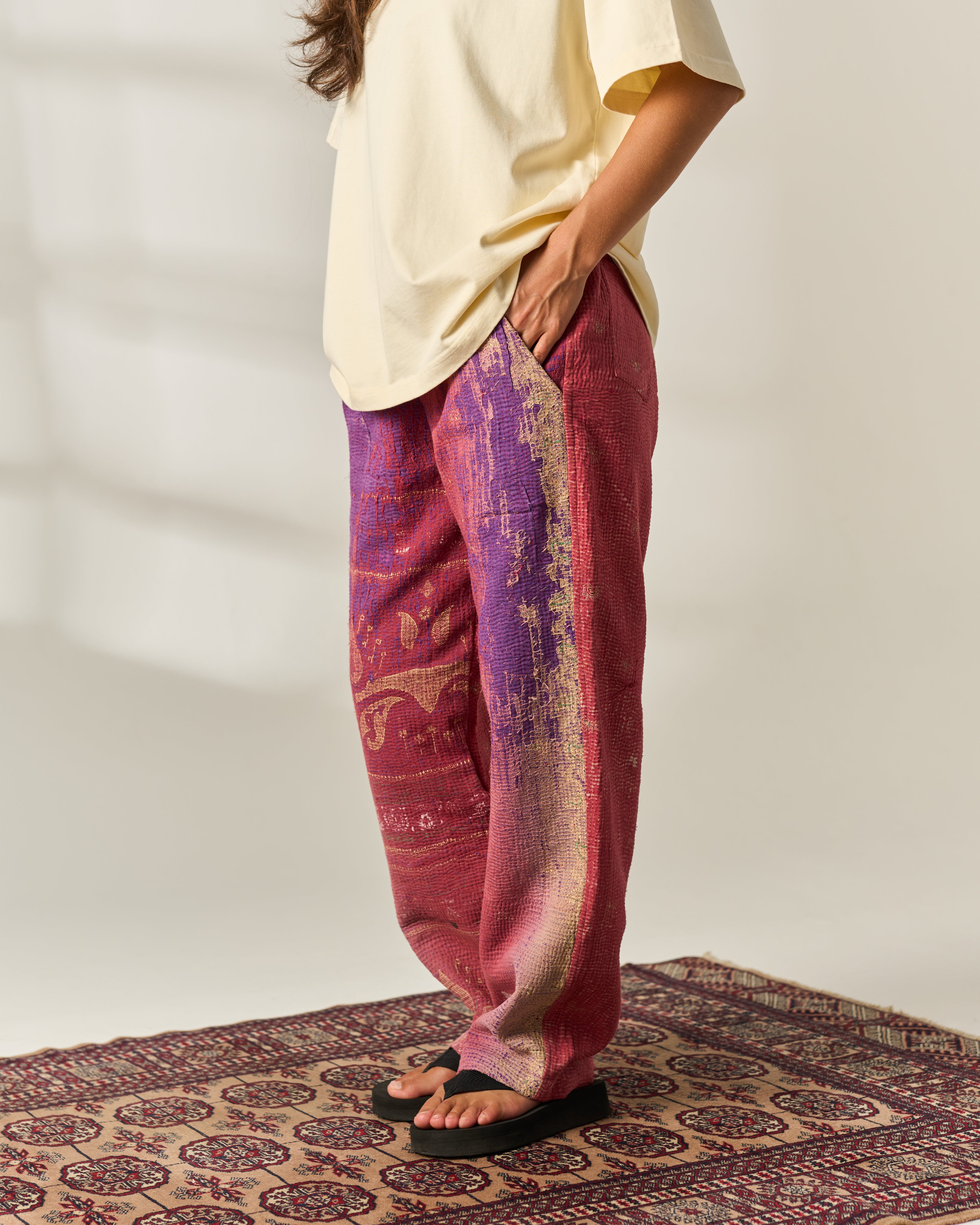 Ombré Kantha Trousers No. XXXVI — One of One