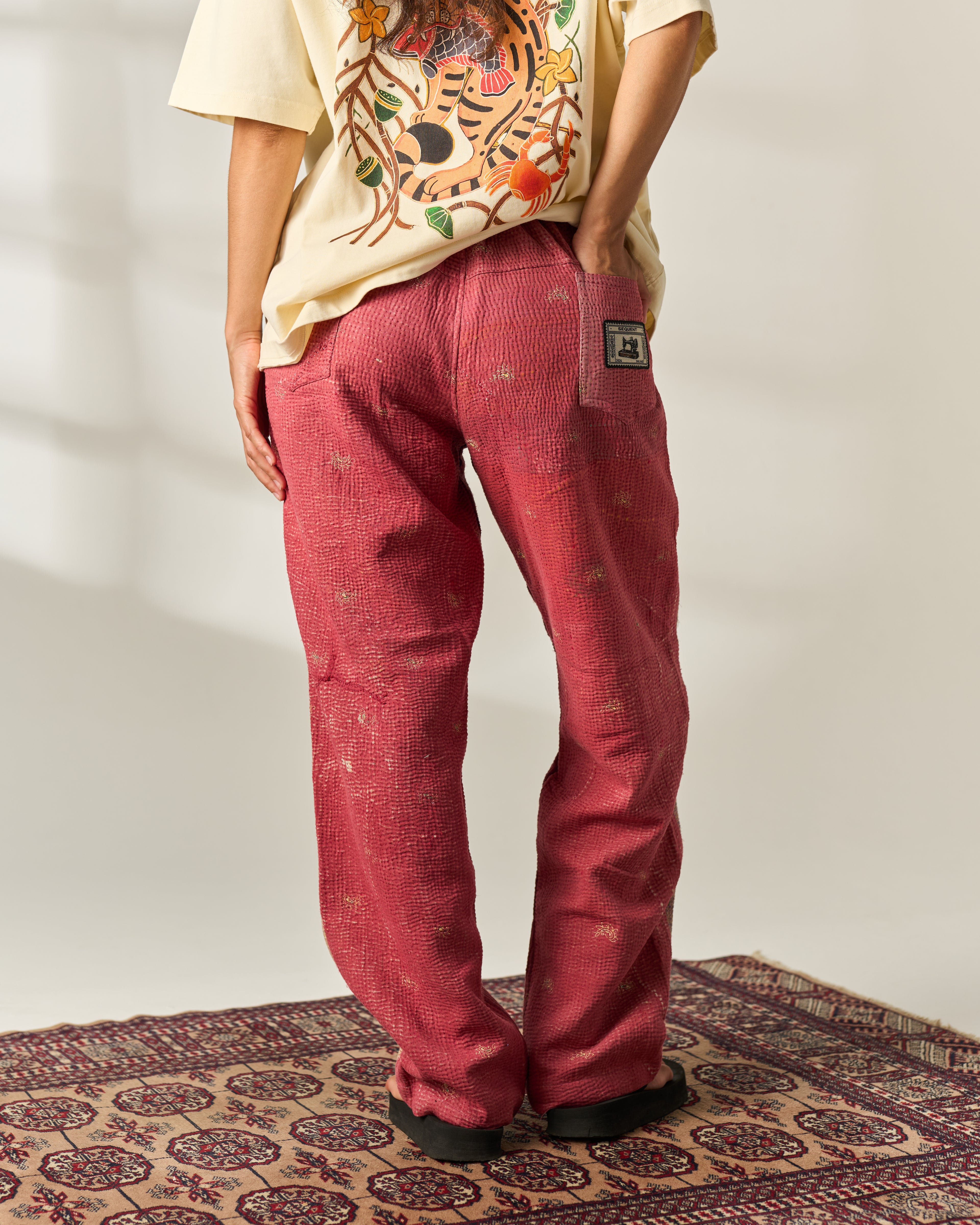 Ombré Kantha Trousers No. XXXVI — One of One