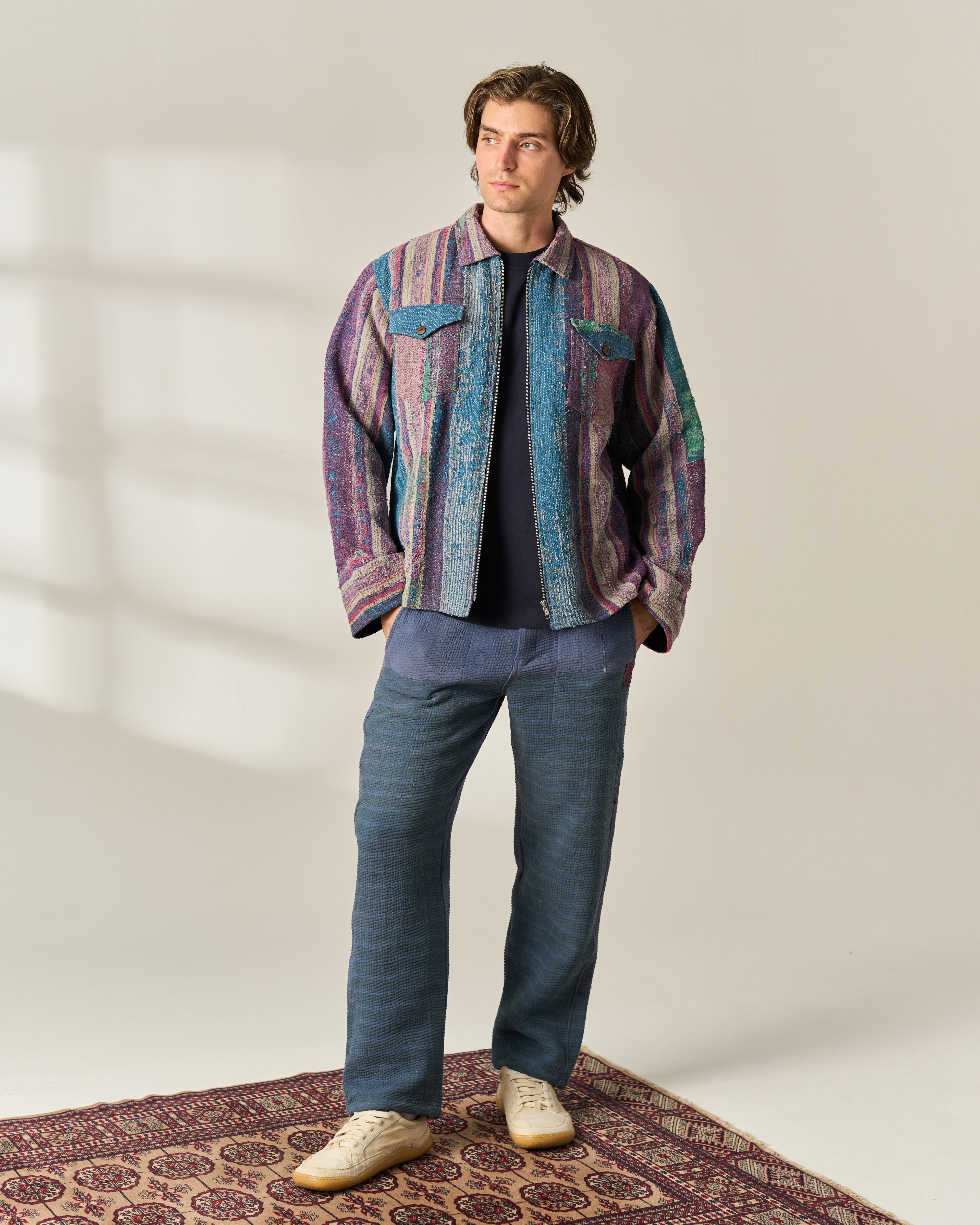 Washed Stripe Kantha Jacket No. LIII — One of One