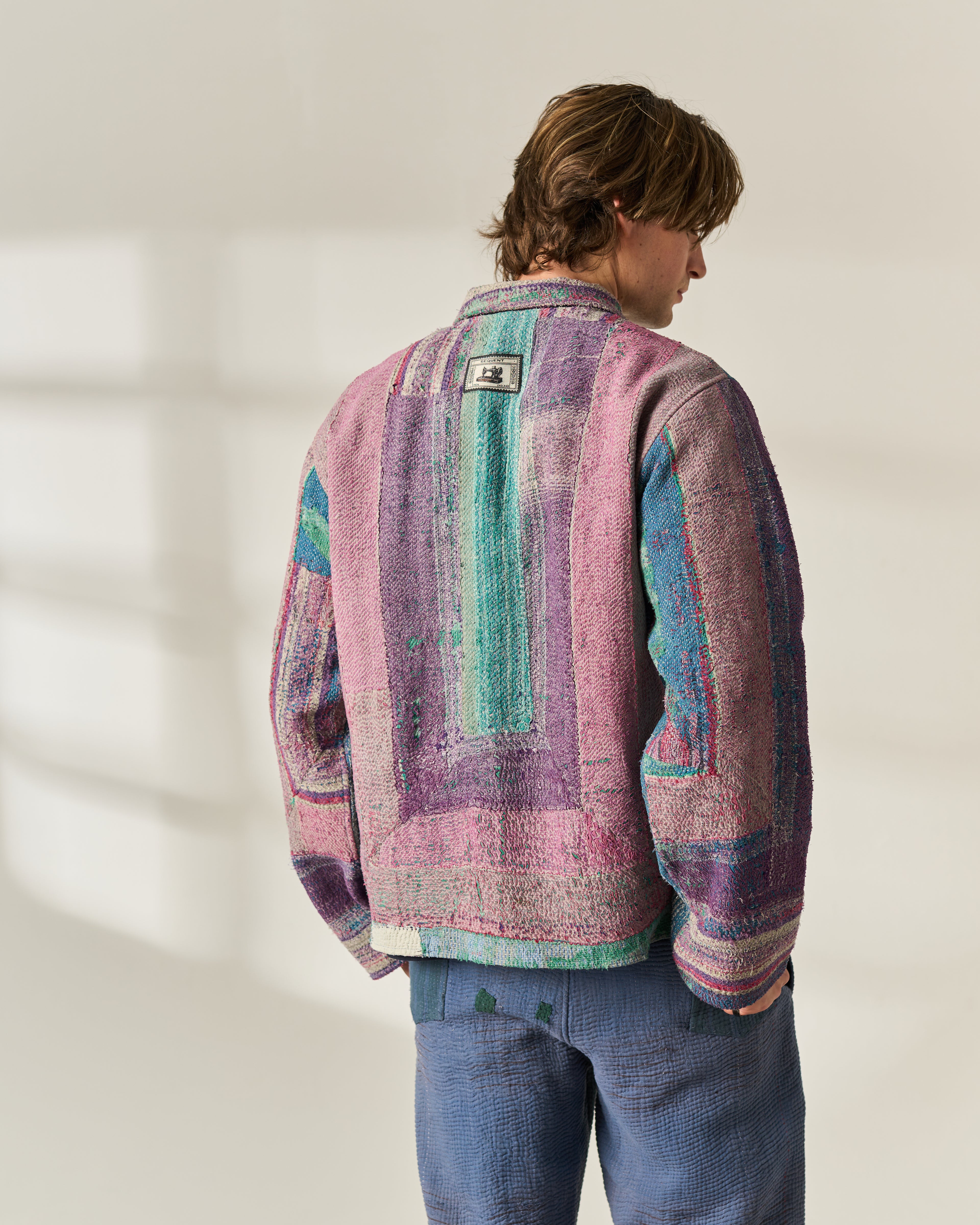 Washed Stripe Kantha Jacket No. LIII — One of One