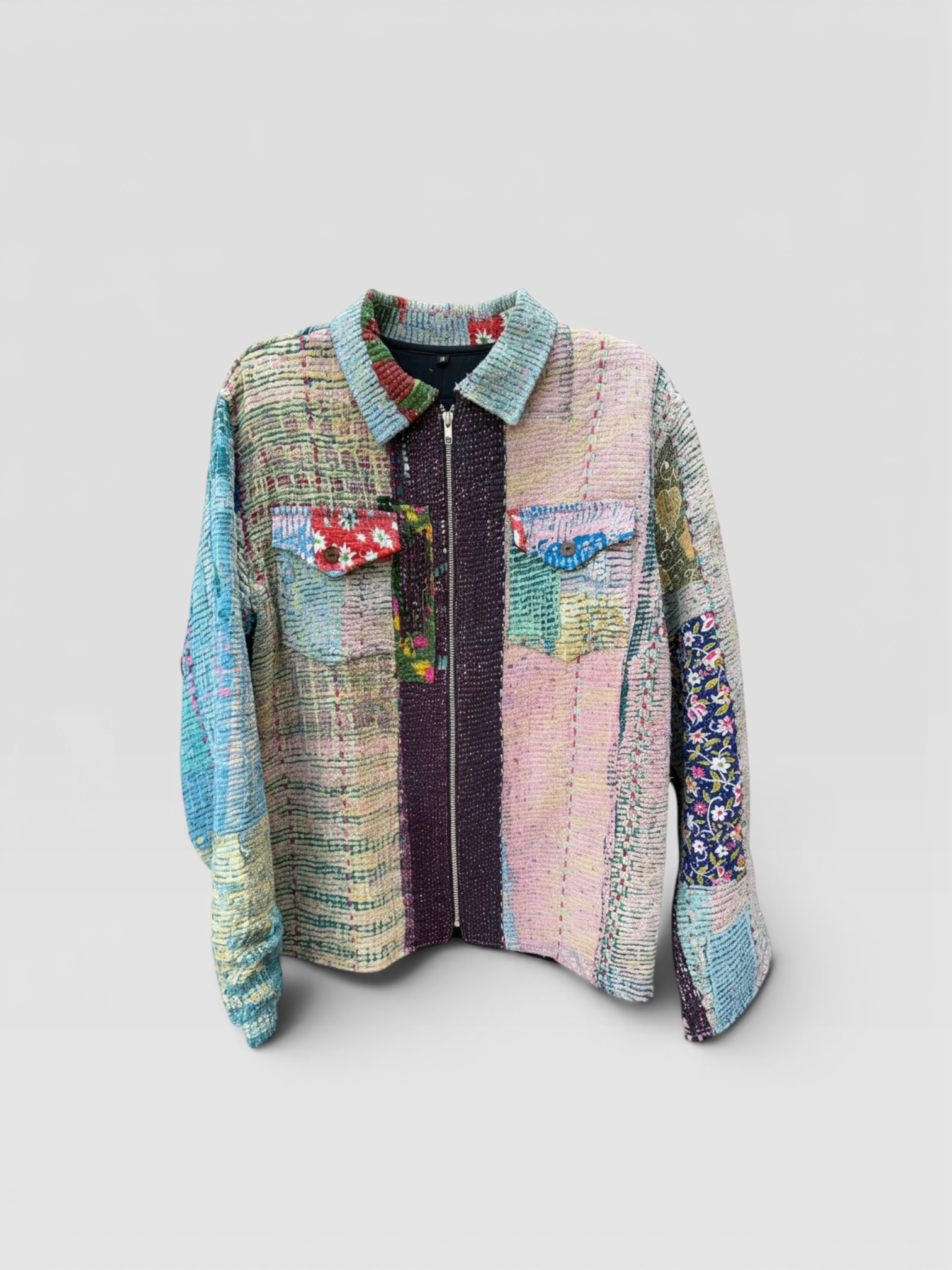 Painterly Kantha Jacket No. XVIII — One of One