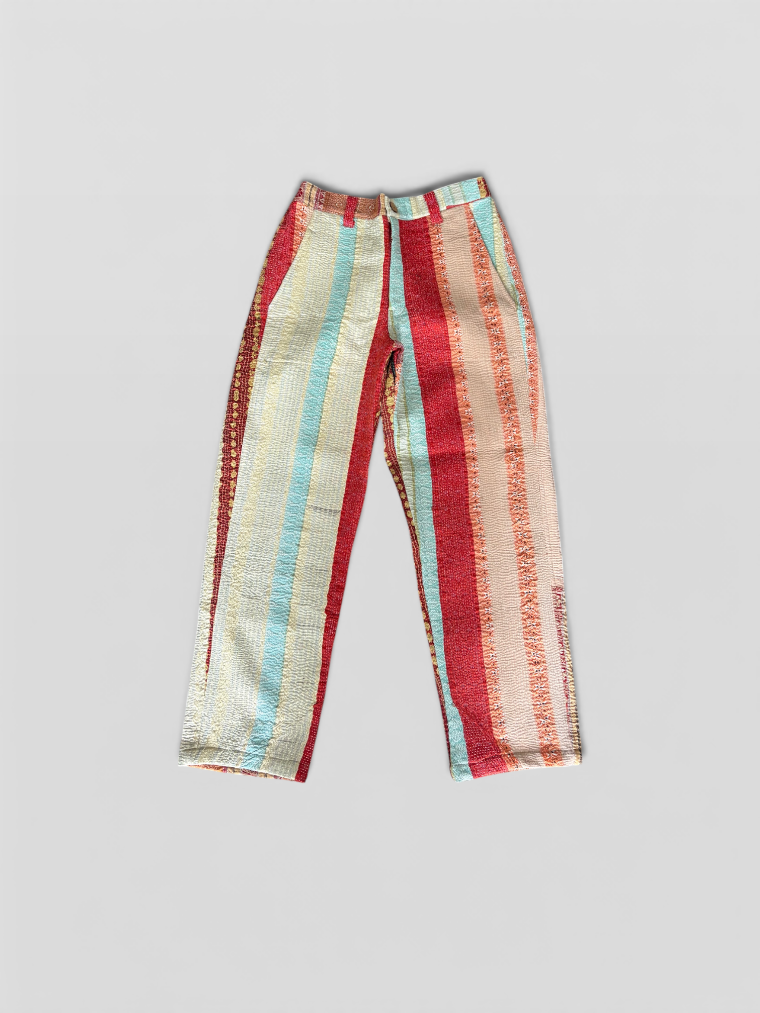 Terracotta Kantha Trousers No. LVI — One of One