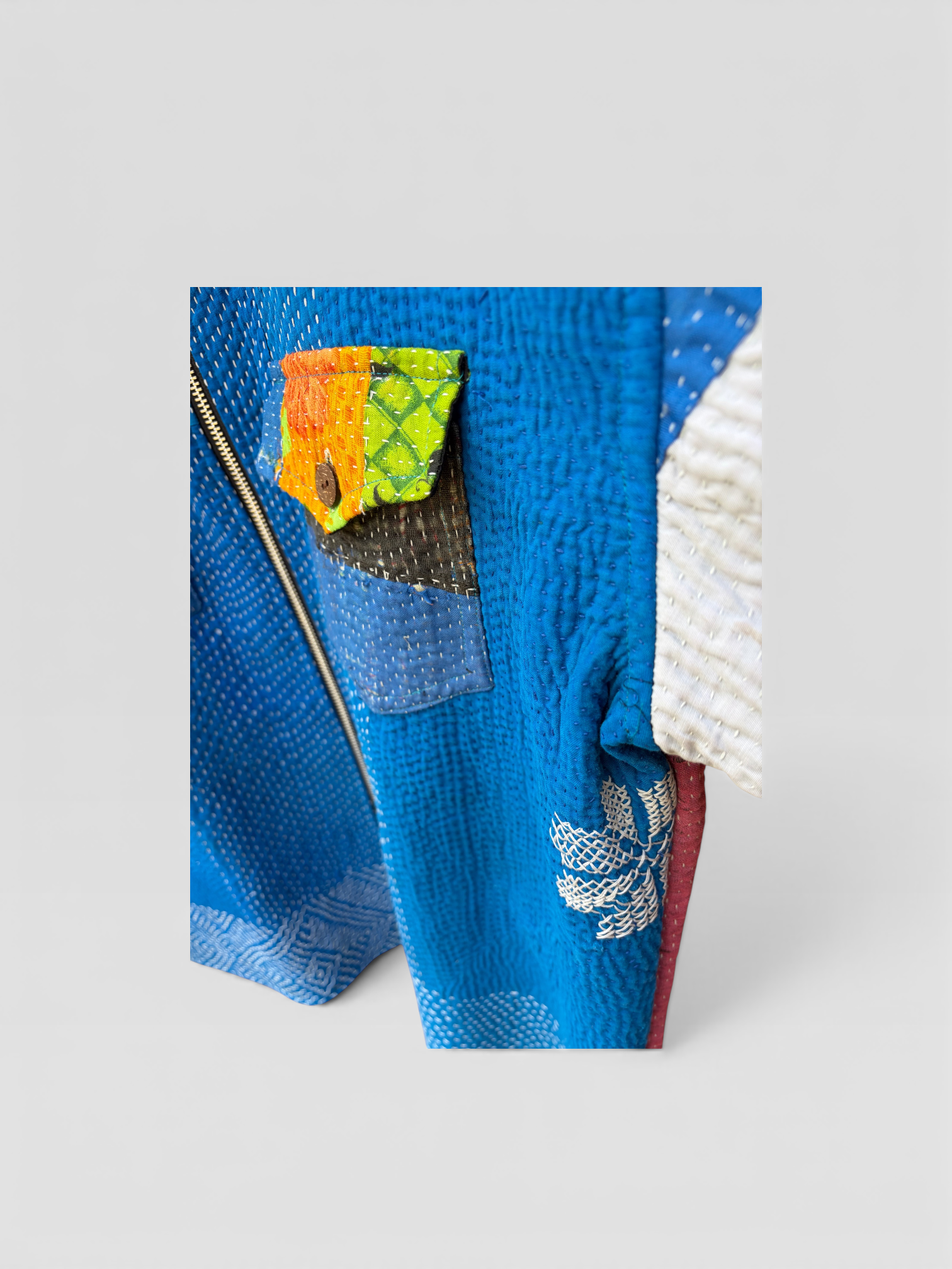 Electric Patchwork Kantha Jacket No. XII — One of One