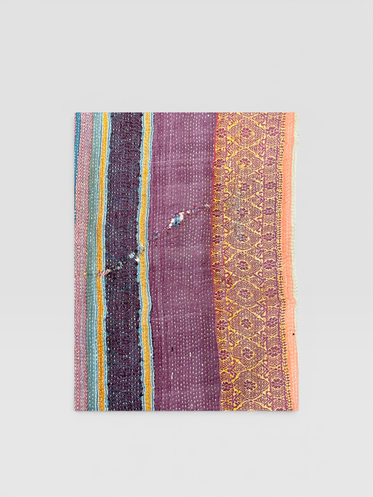 Pink & Gold Brocade Kantha Jacket No. LVIII — One of One