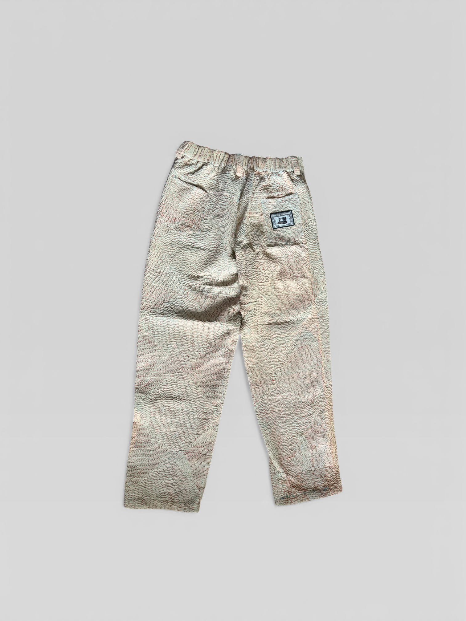 Ecru Kantha Trousers No. XXVIII — One of One