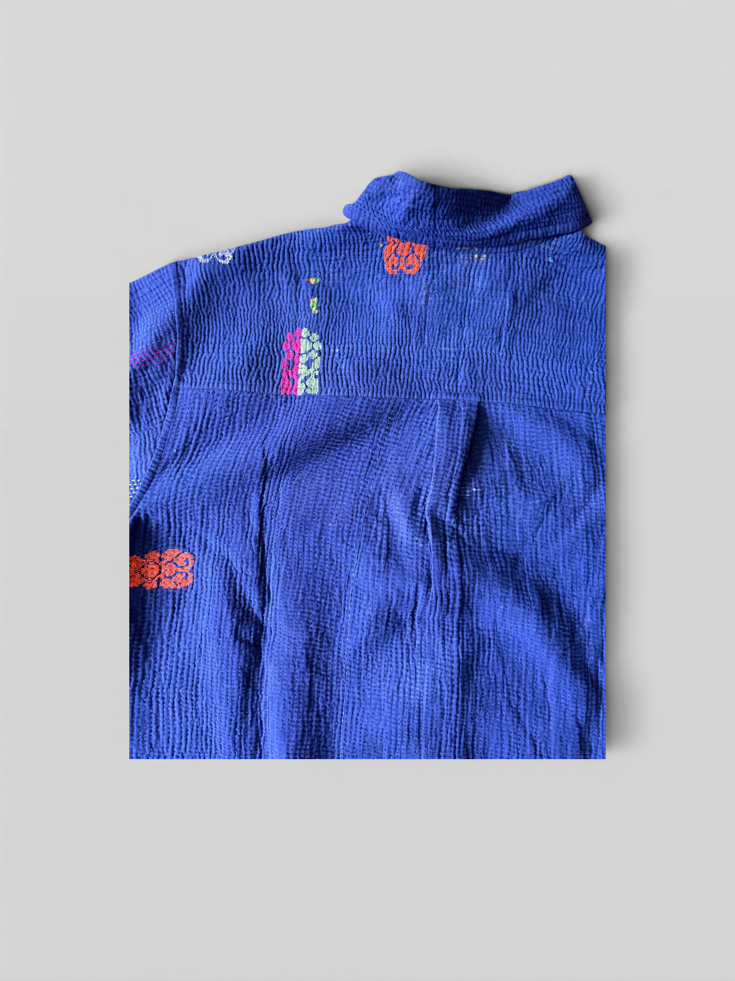 Cobalt Kantha Overshirt No. XLI — One of One