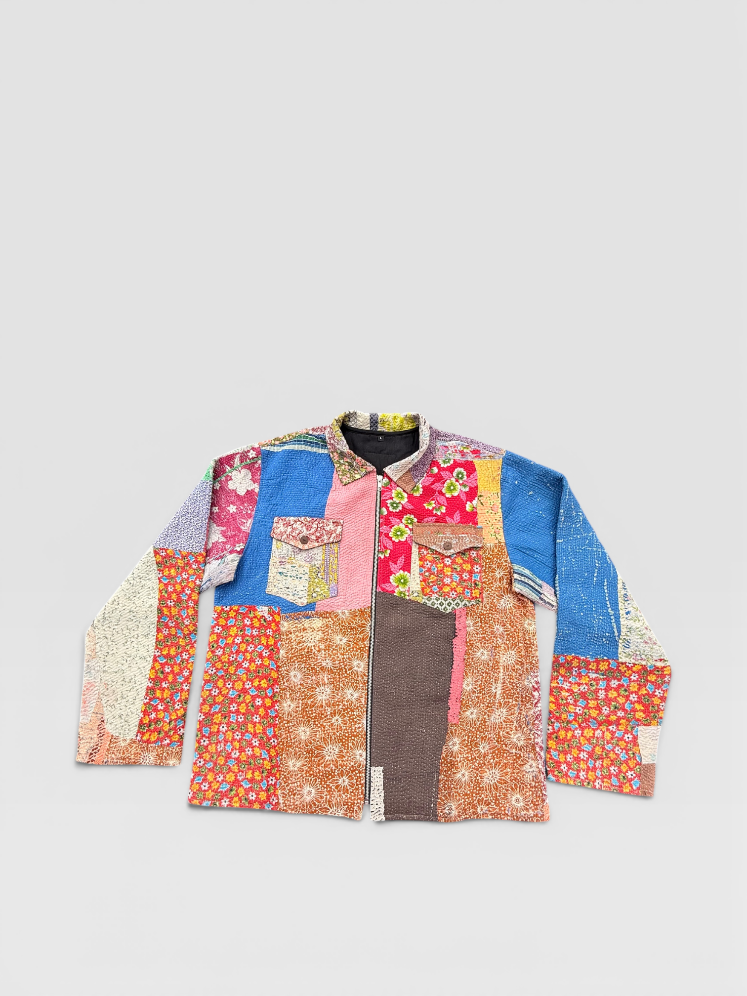 Textured Patchwork Kantha Jacket No. XLIX — One of One