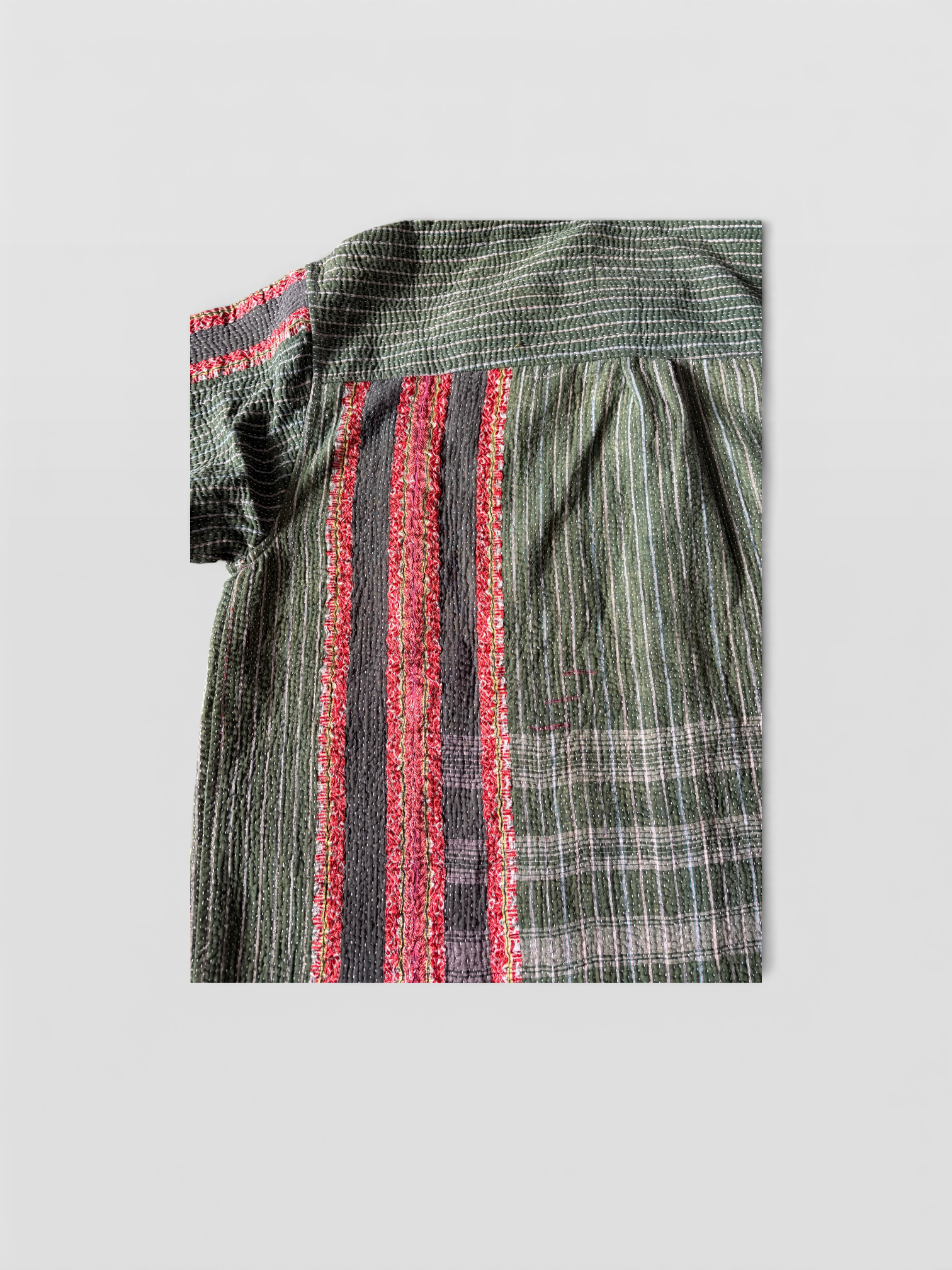 Sage Kantha Overshirt No. XL — One of One