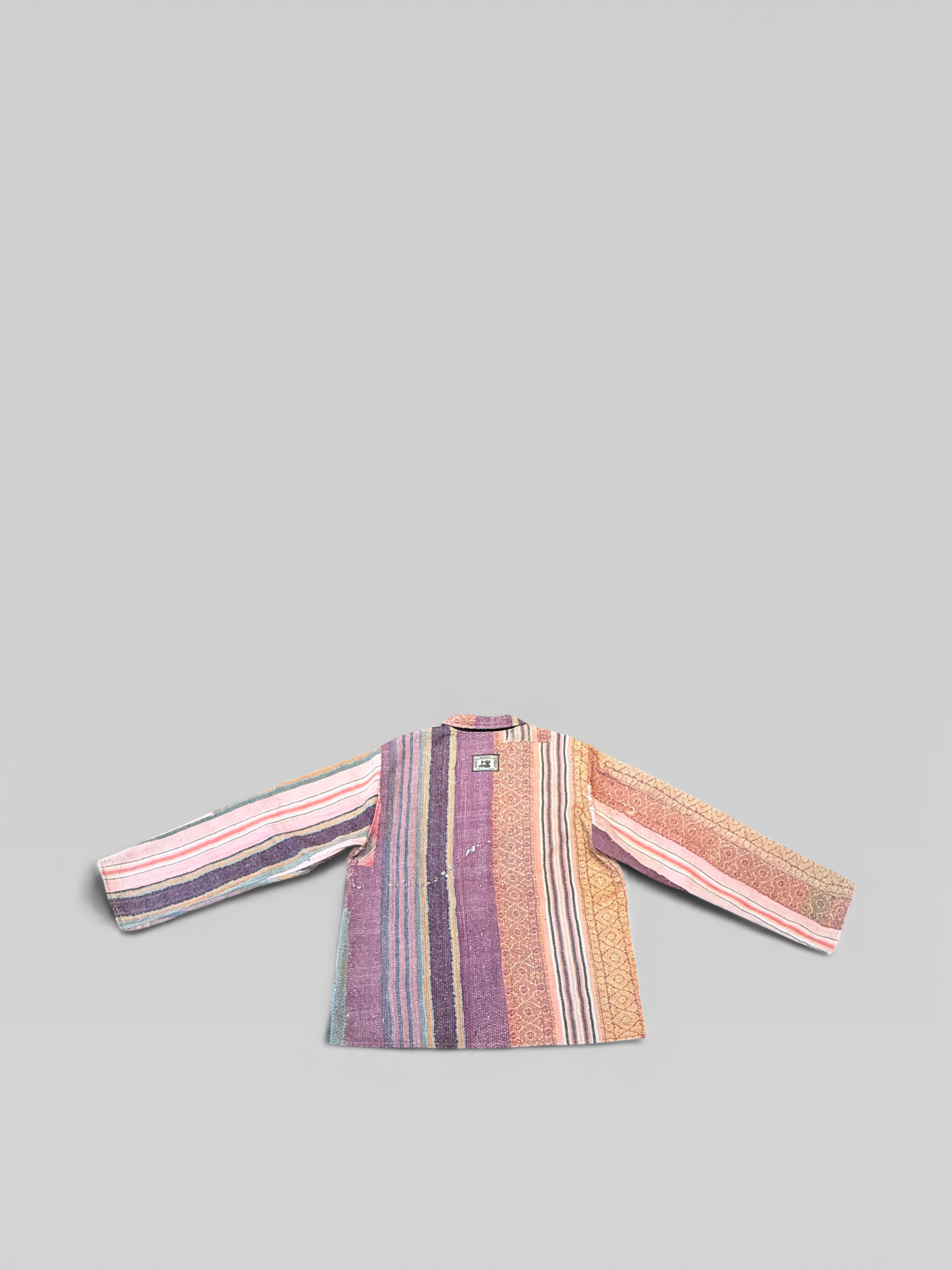 Pink & Gold Brocade Kantha Jacket No. LVIII — One of One