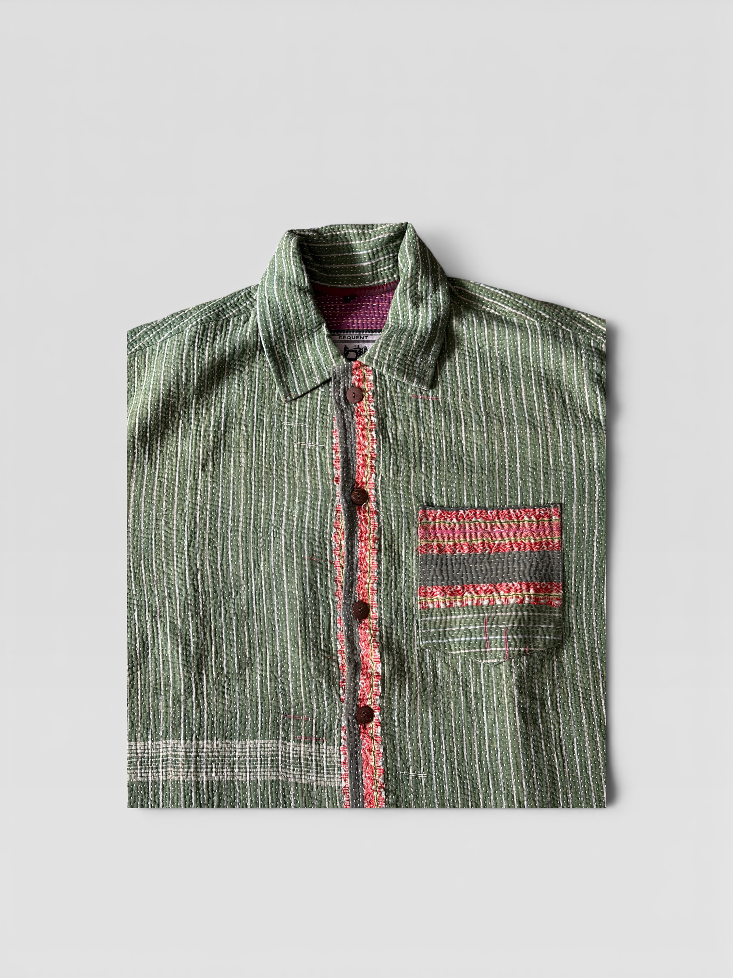 Sage Kantha Overshirt No. XL — One of One