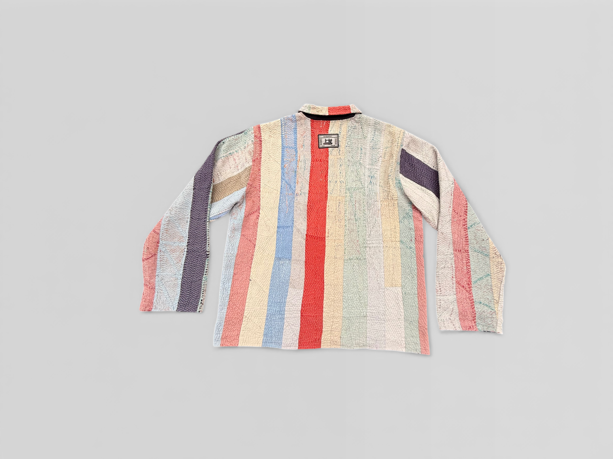 Pastel Stripe Kantha Jacket No. LII — One of One