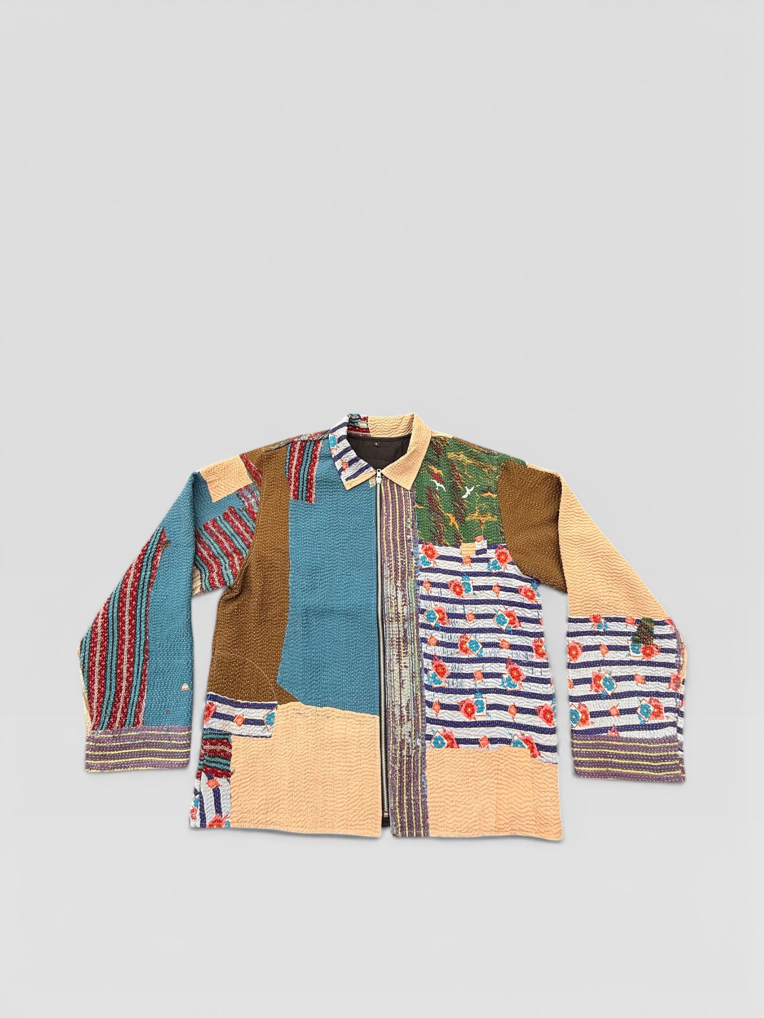 Vibrant Panel Kantha Jacket No. LV — One of One